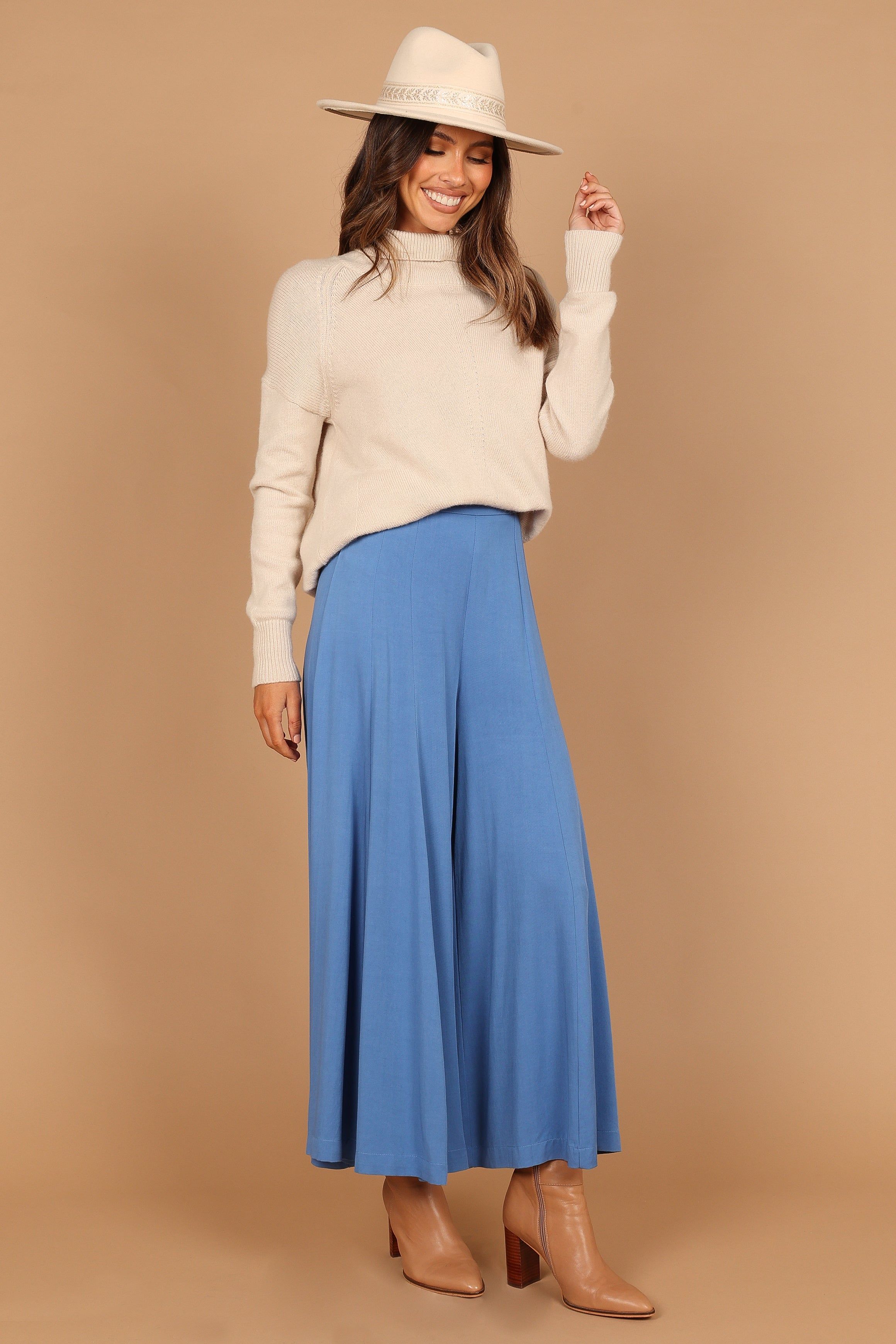 Deanna Wide Leg Pants - Blue sold by Petal & Pup product image thumbnail 5