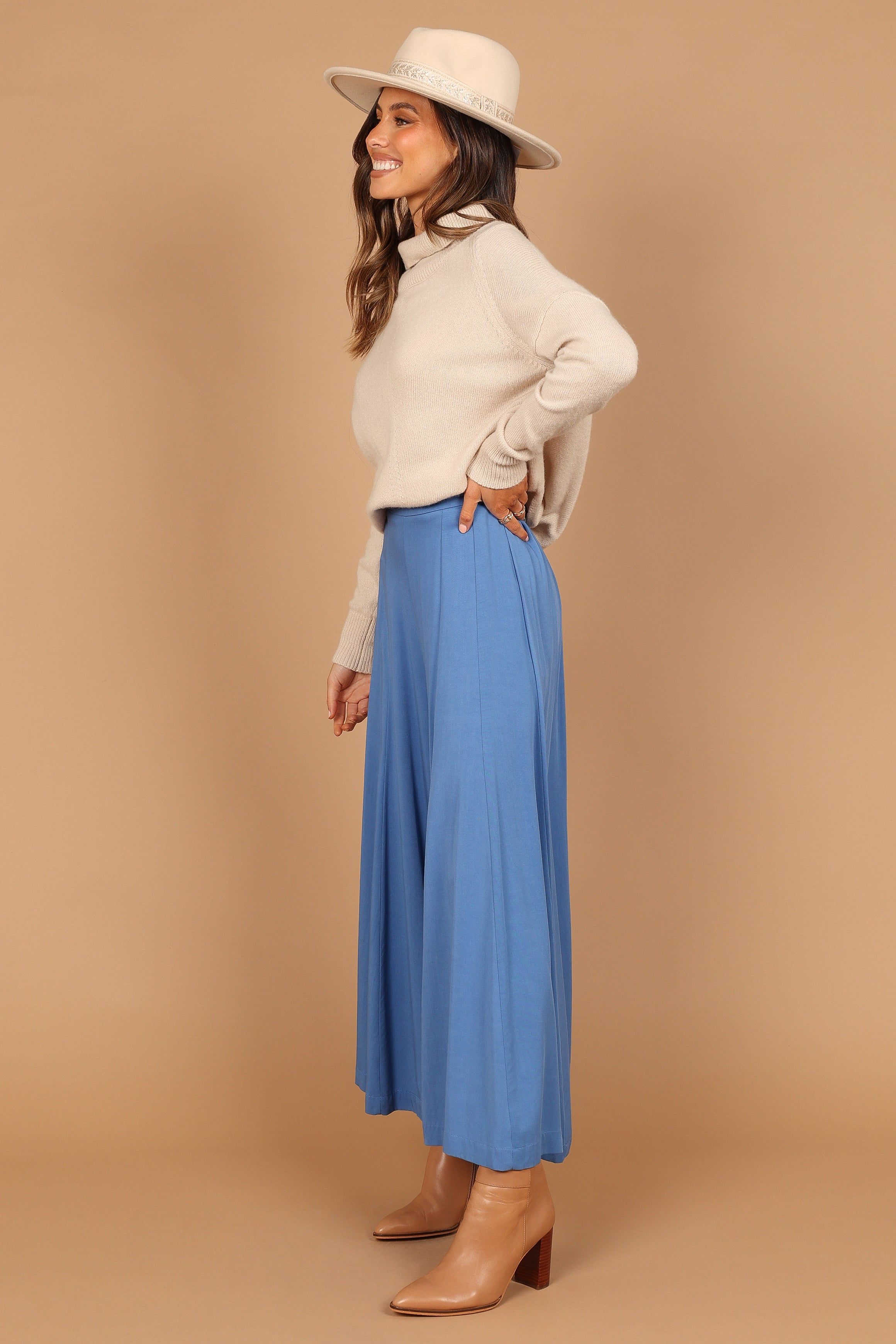 Deanna Wide Leg Pants - Blue sold by Petal & Pup product image thumbnail 6