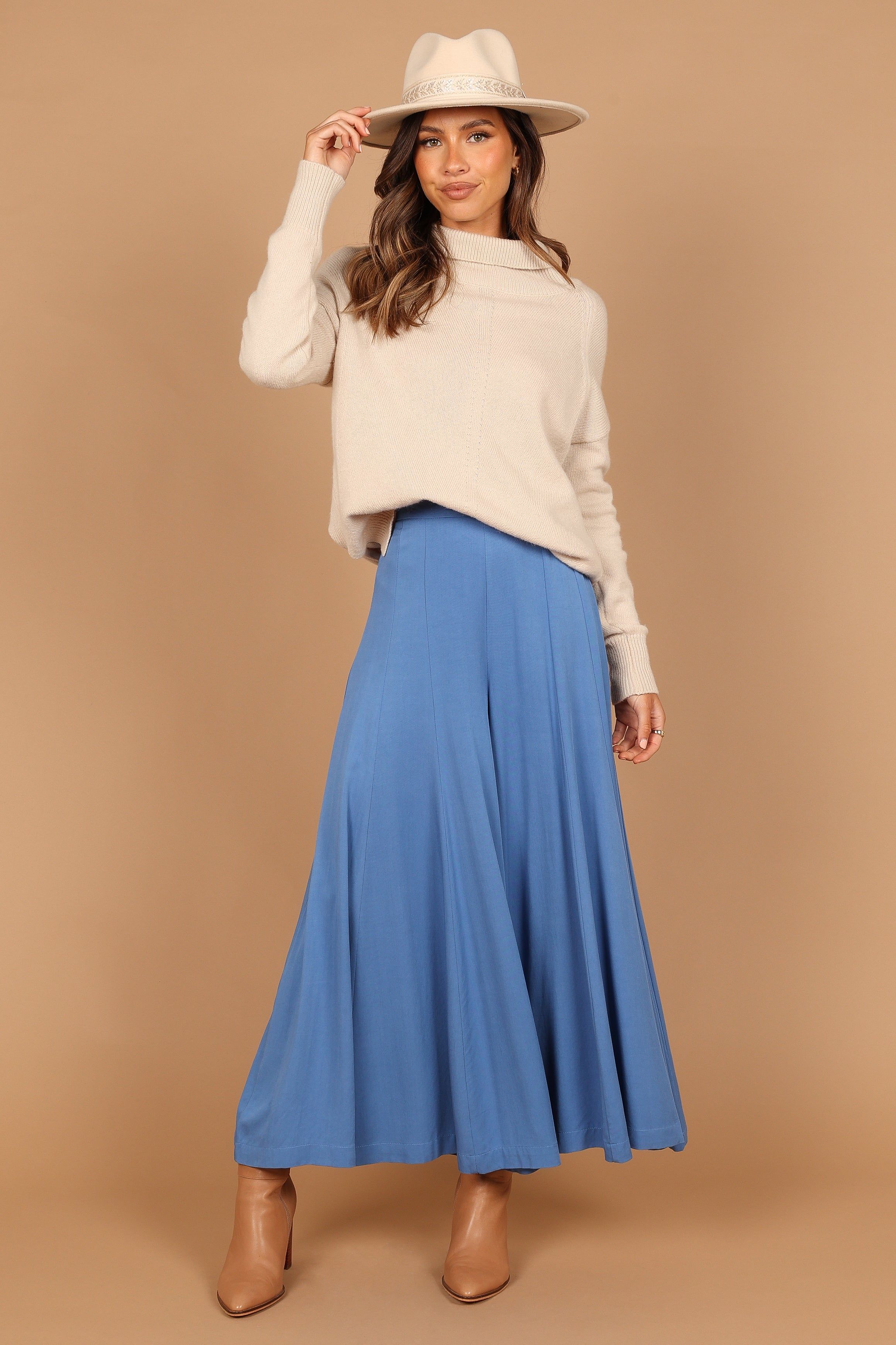 Deanna Wide Leg Pants - Blue sold by Petal & Pup product image thumbnail 7