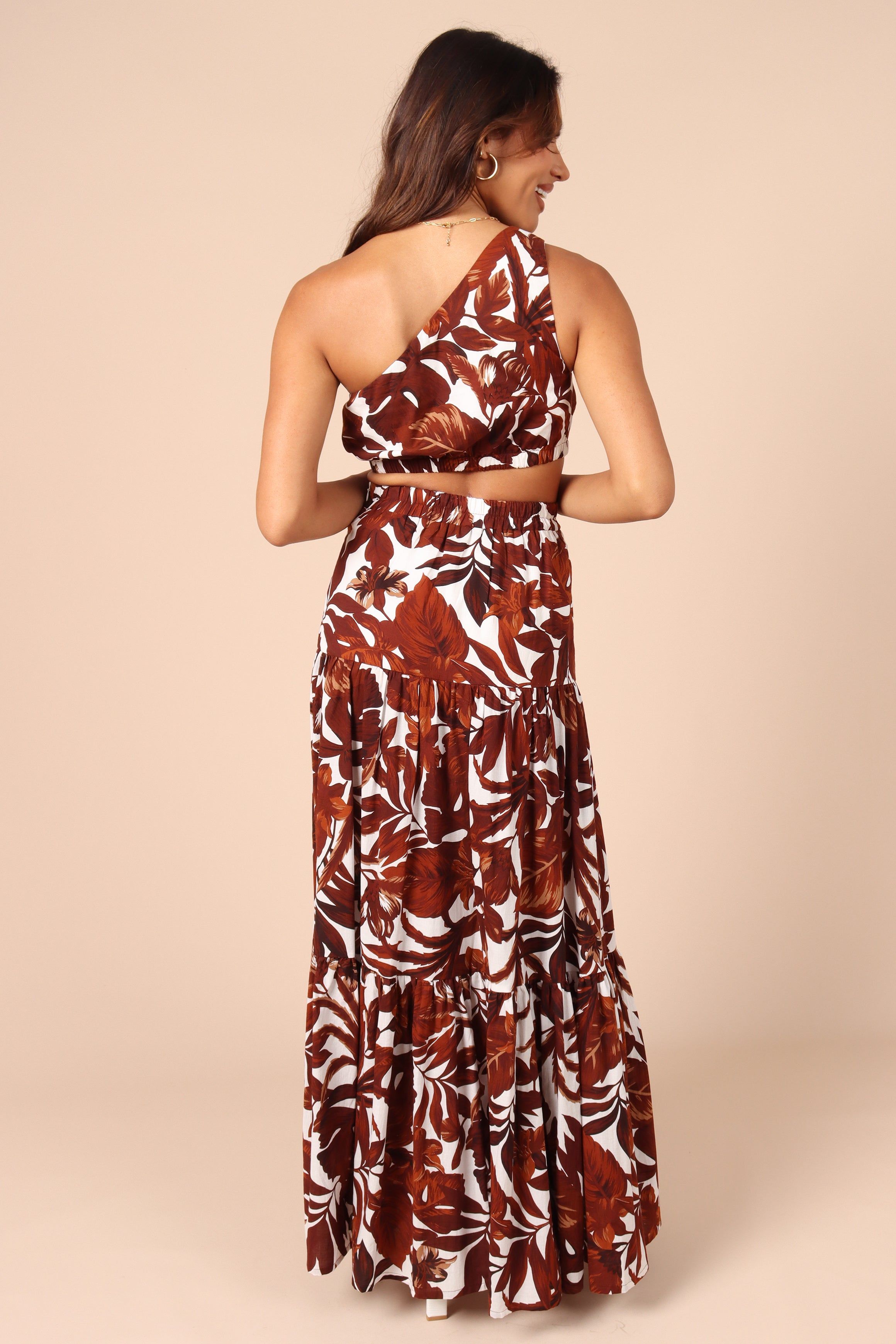 Lorelei Maxi Skirt - Chocolate Floral sold by Petal & Pup product image thumbnail 6