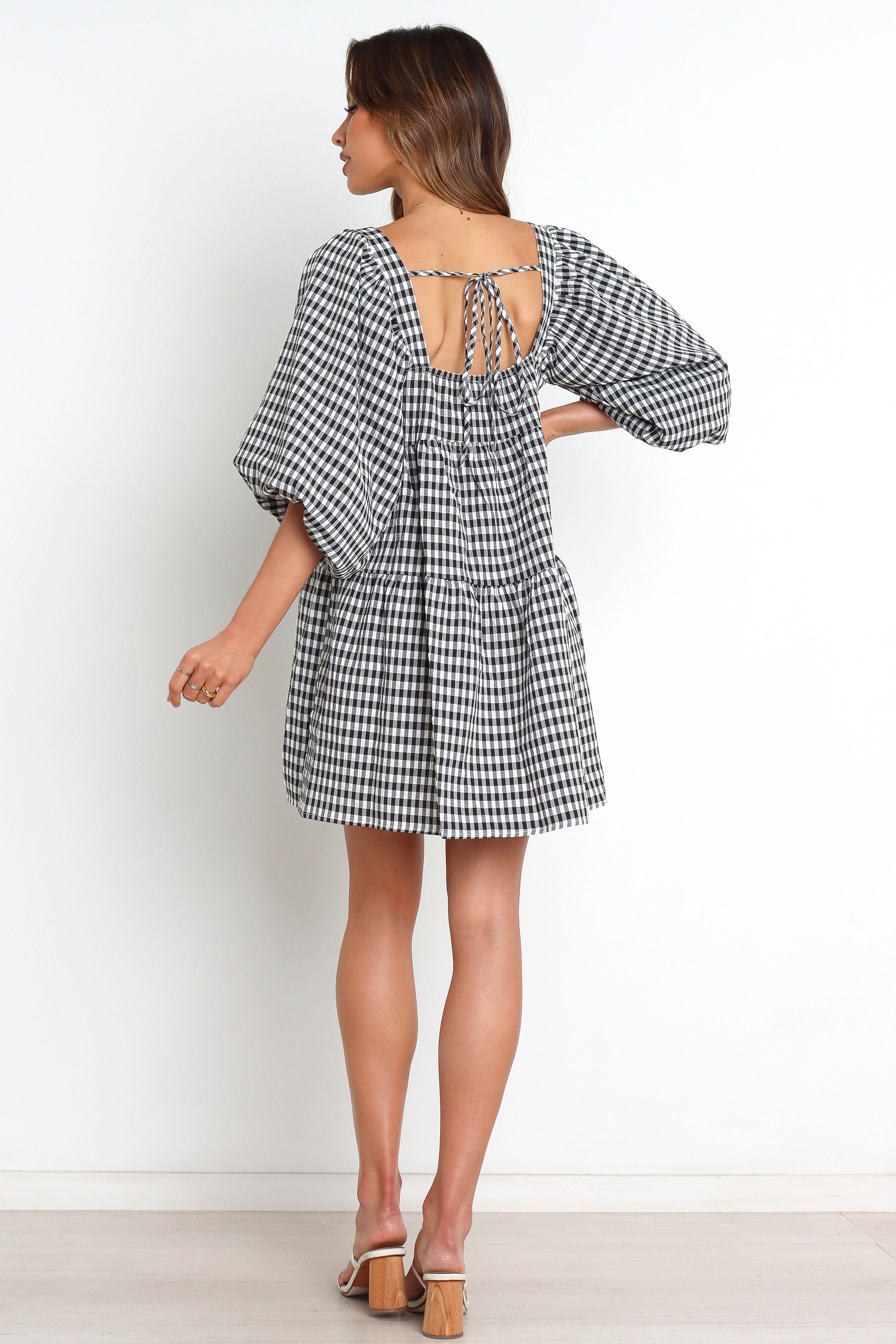 Capranica Dress - Black Gingham sold by Petal & Pup product image thumbnail 4