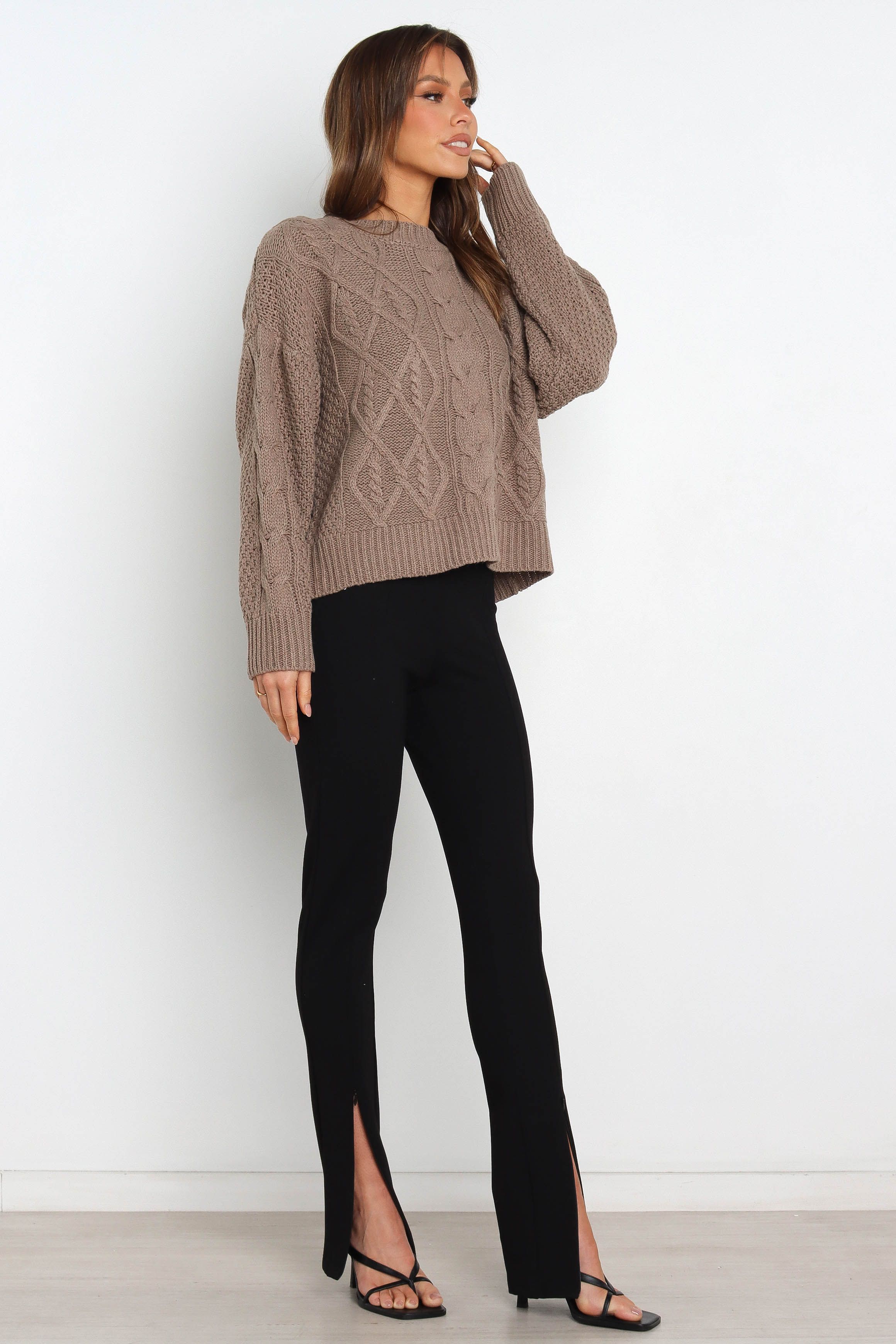 Tahlia Knit Sweater - Mocha sold by Petal & Pup product image thumbnail 6