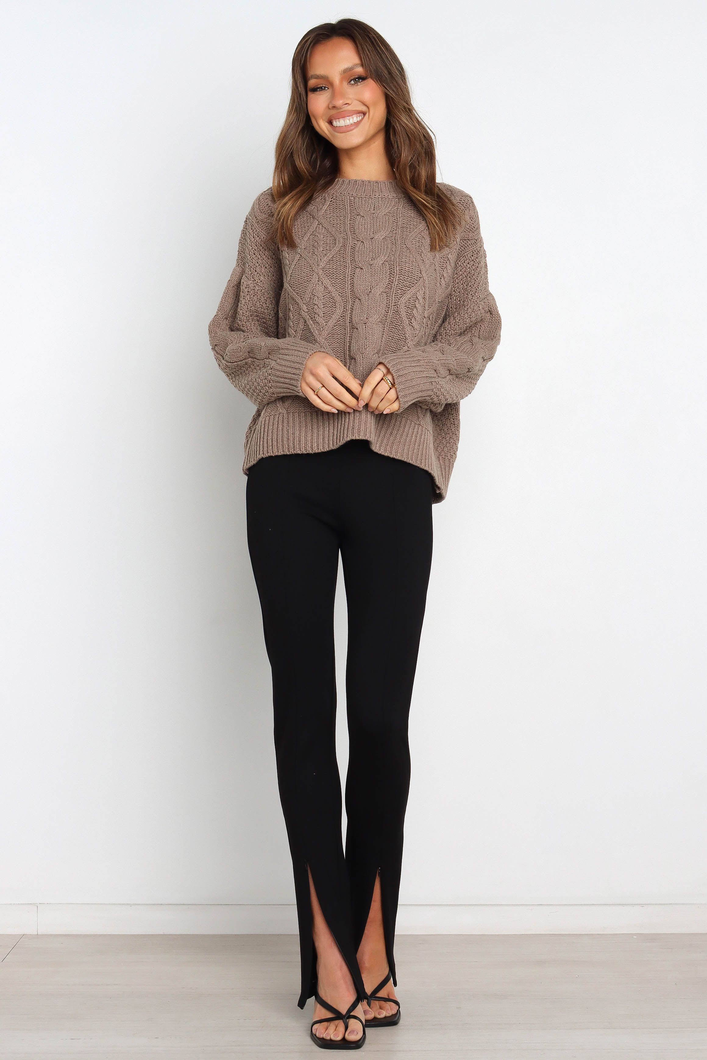 Tahlia Knit Sweater - Mocha sold by Petal & Pup product image thumbnail 3