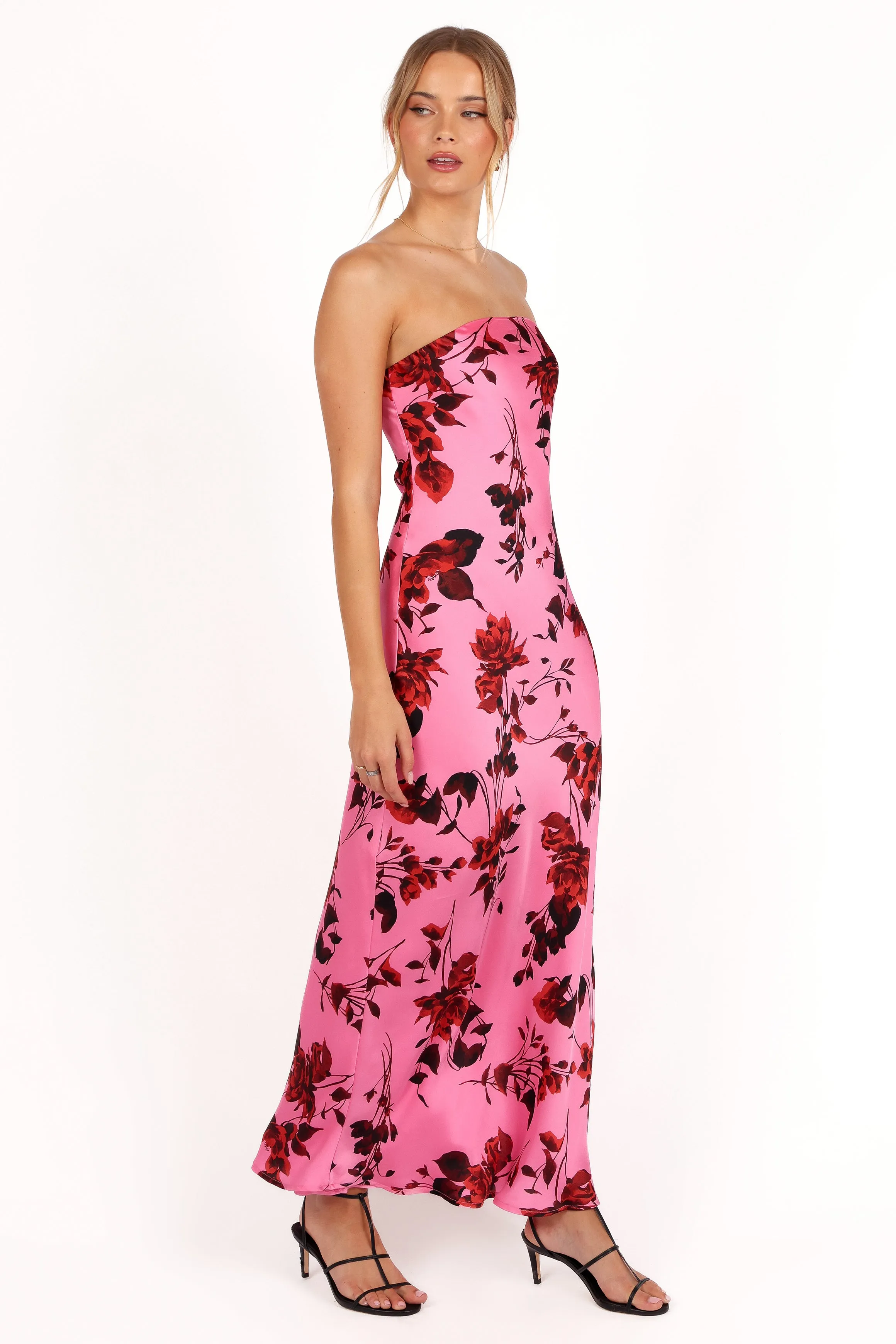Bryden Maxi Strapless Dress - Rose/Pink sold by Petal & Pup product image thumbnail 5