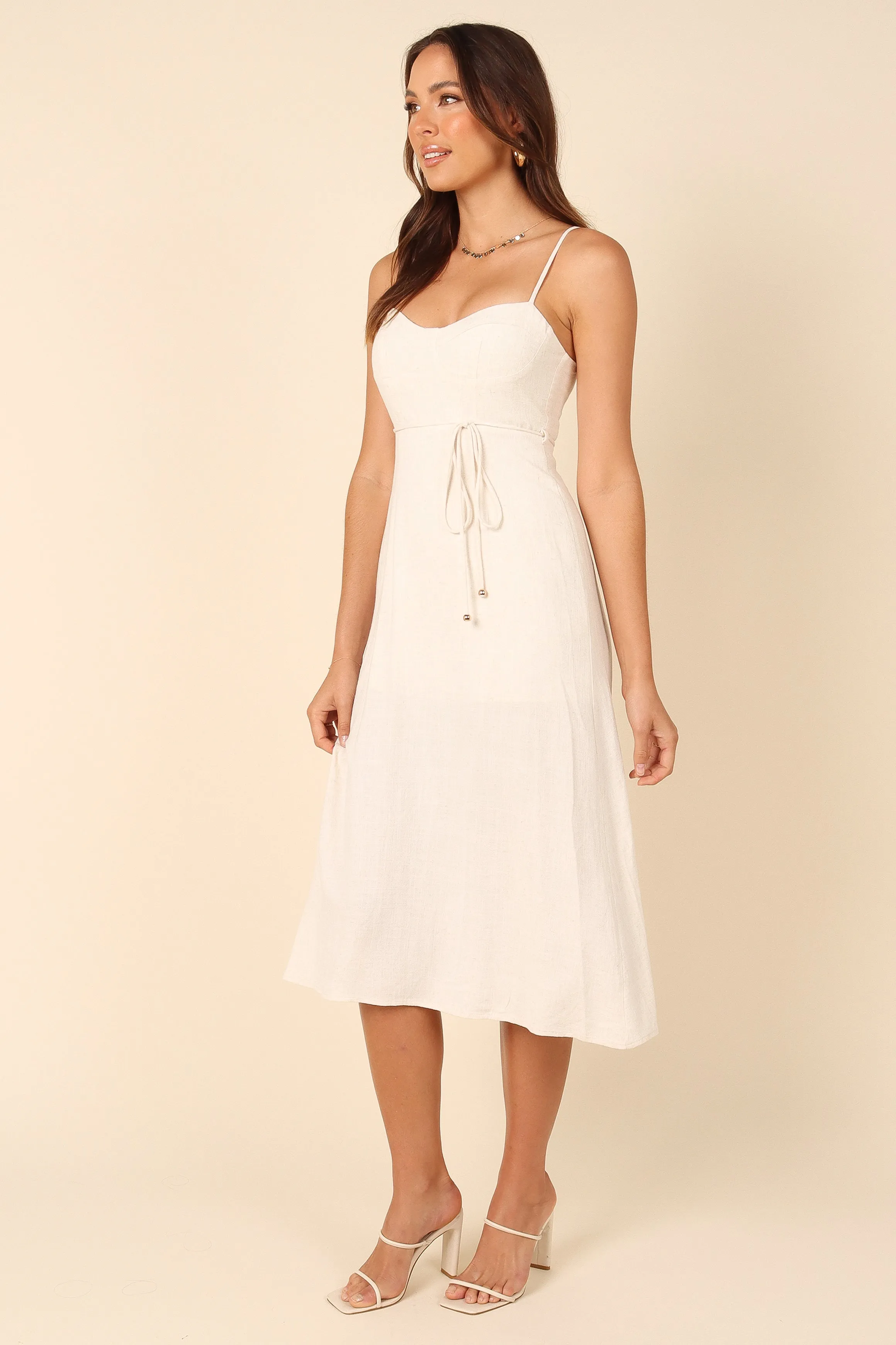 Elaina Dress - Beige sold by Petal & Pup product image thumbnail 3