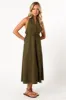 Ivy Halterneck Midi Dress - Olive sold by Petal & Pup