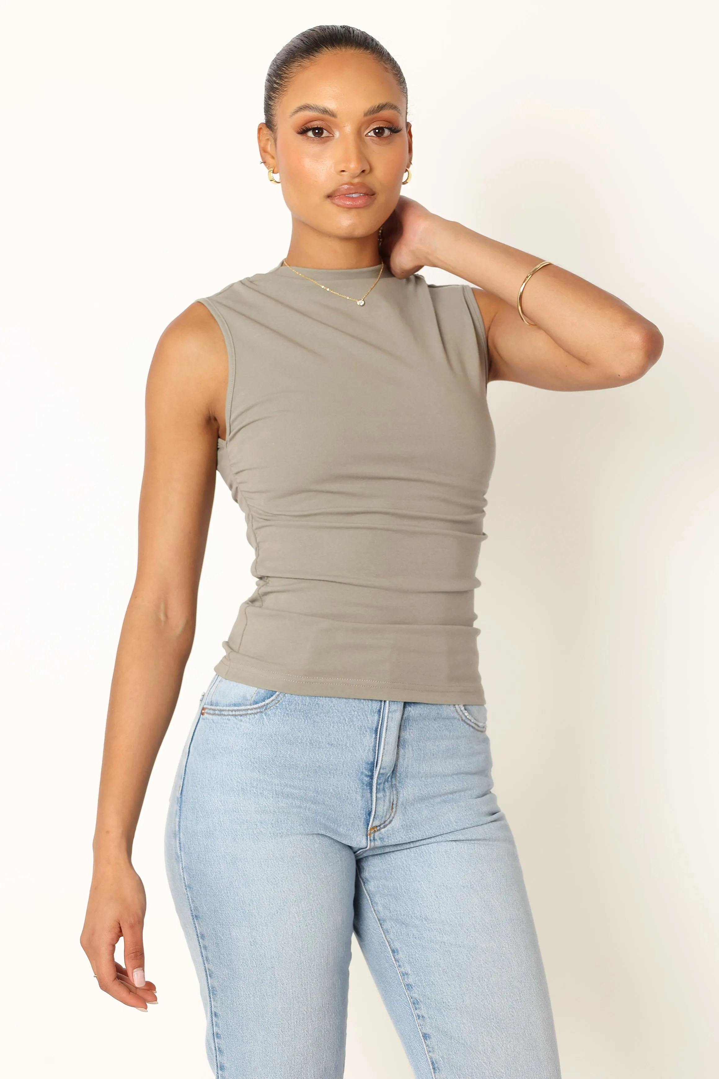 Nissa Top - Olive sold by Petal & Pup product image thumbnail 3