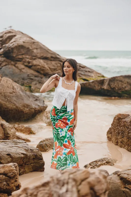 Lenny Midi Skirt - Kauai made by Petal & Pup
