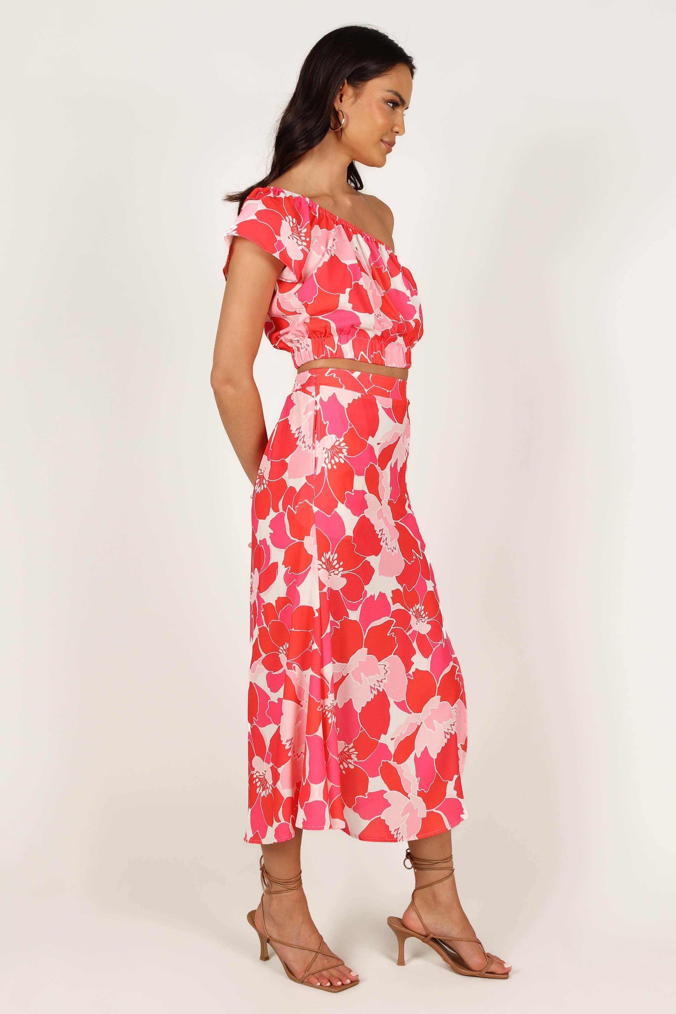 Bianca Two Piece Set - Pink/Red Floral sold by Petal & Pup product image thumbnail 4