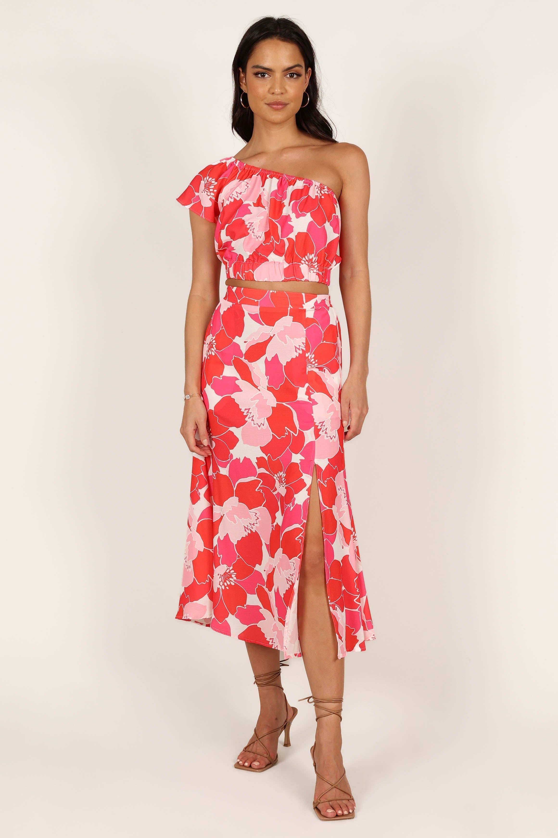 Bianca Two Piece Set - Pink/Red Floral sold by Petal & Pup product image thumbnail 2