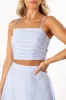 Lala Two Piece Set - Blue Stripe sold by Petal & Pup