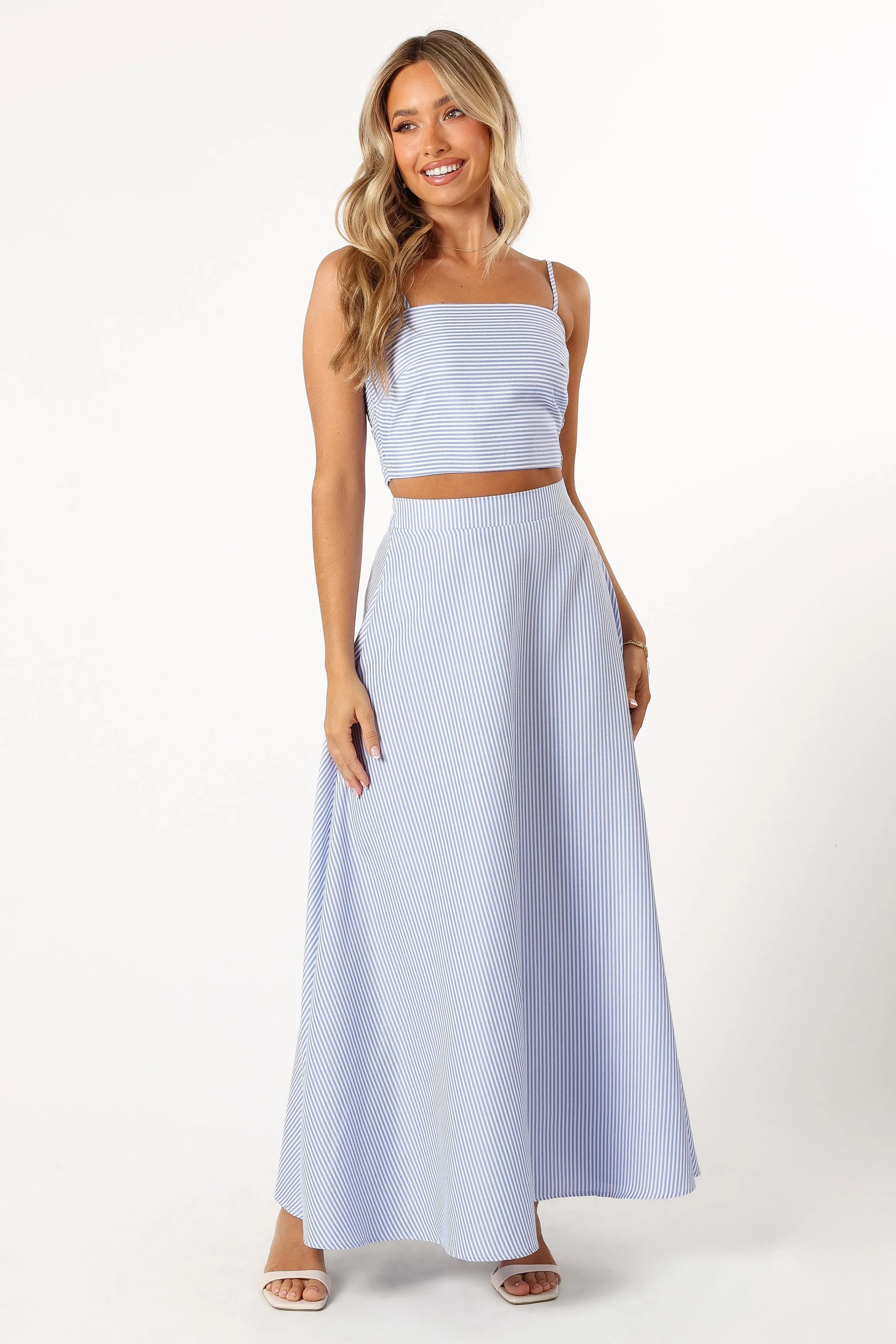 Lala Two Piece Set - Blue Stripe sold by Petal & Pup product image thumbnail 4