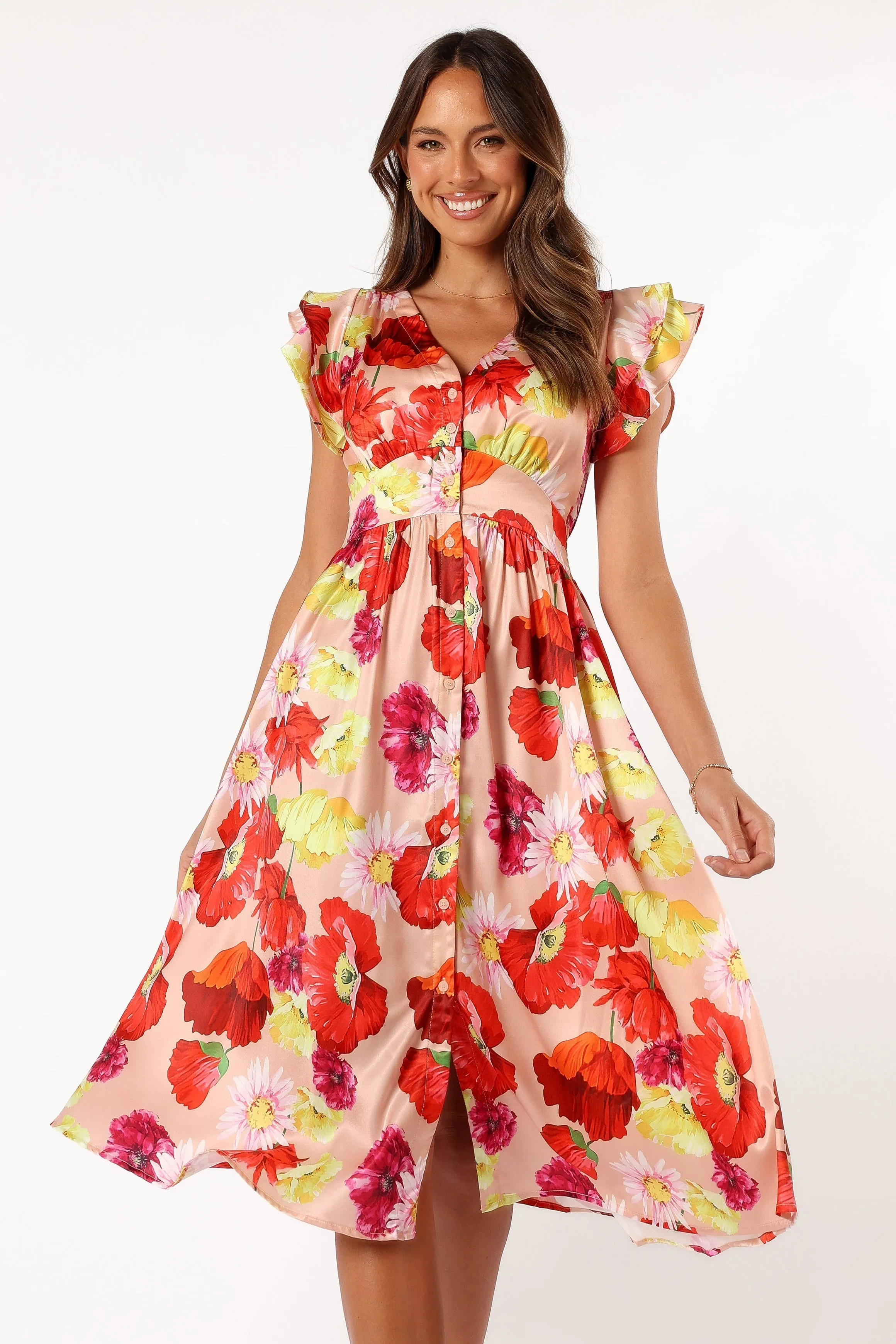 Larkspur Midi Dress - Floral sold by Petal & Pup