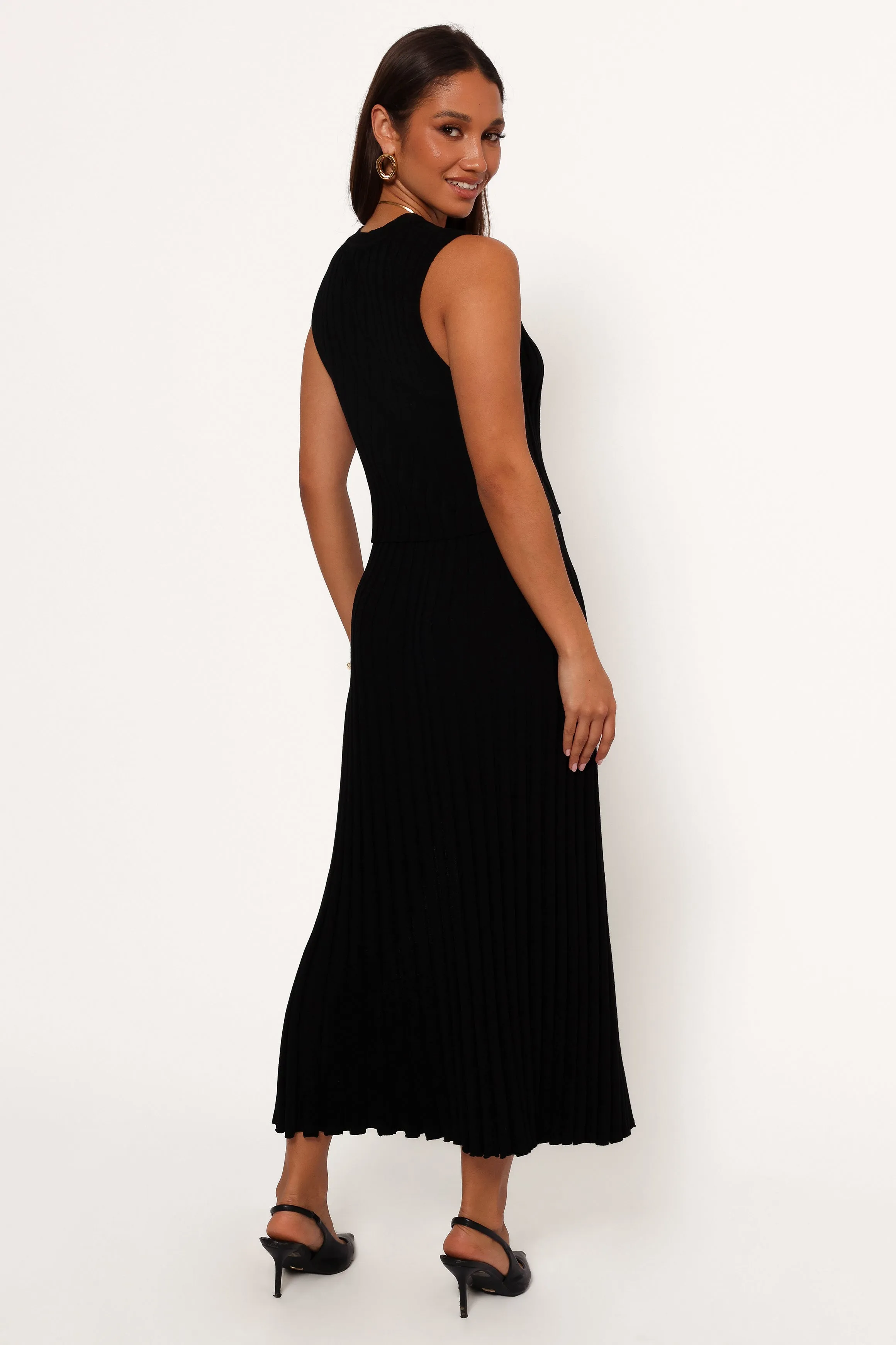 Carson Knit Midi Skirt - Black sold by Petal & Pup product image thumbnail 4