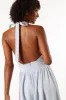 Leigh Halterneck Mini Dress - Light Blue sold by Petal & Pup
