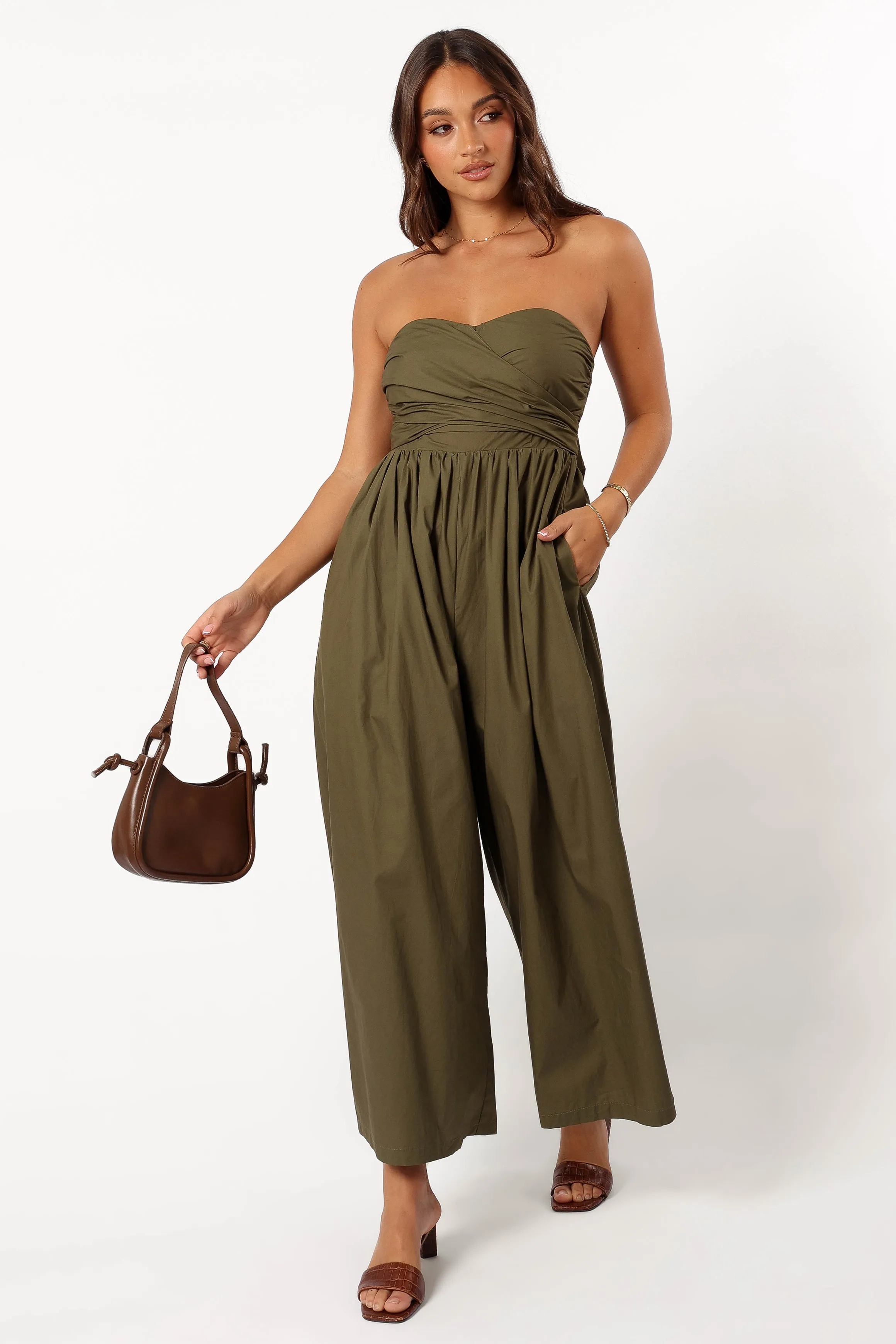 Marias Jumpsuit - Deep Olive sold by Petal & Pup product image thumbnail 2