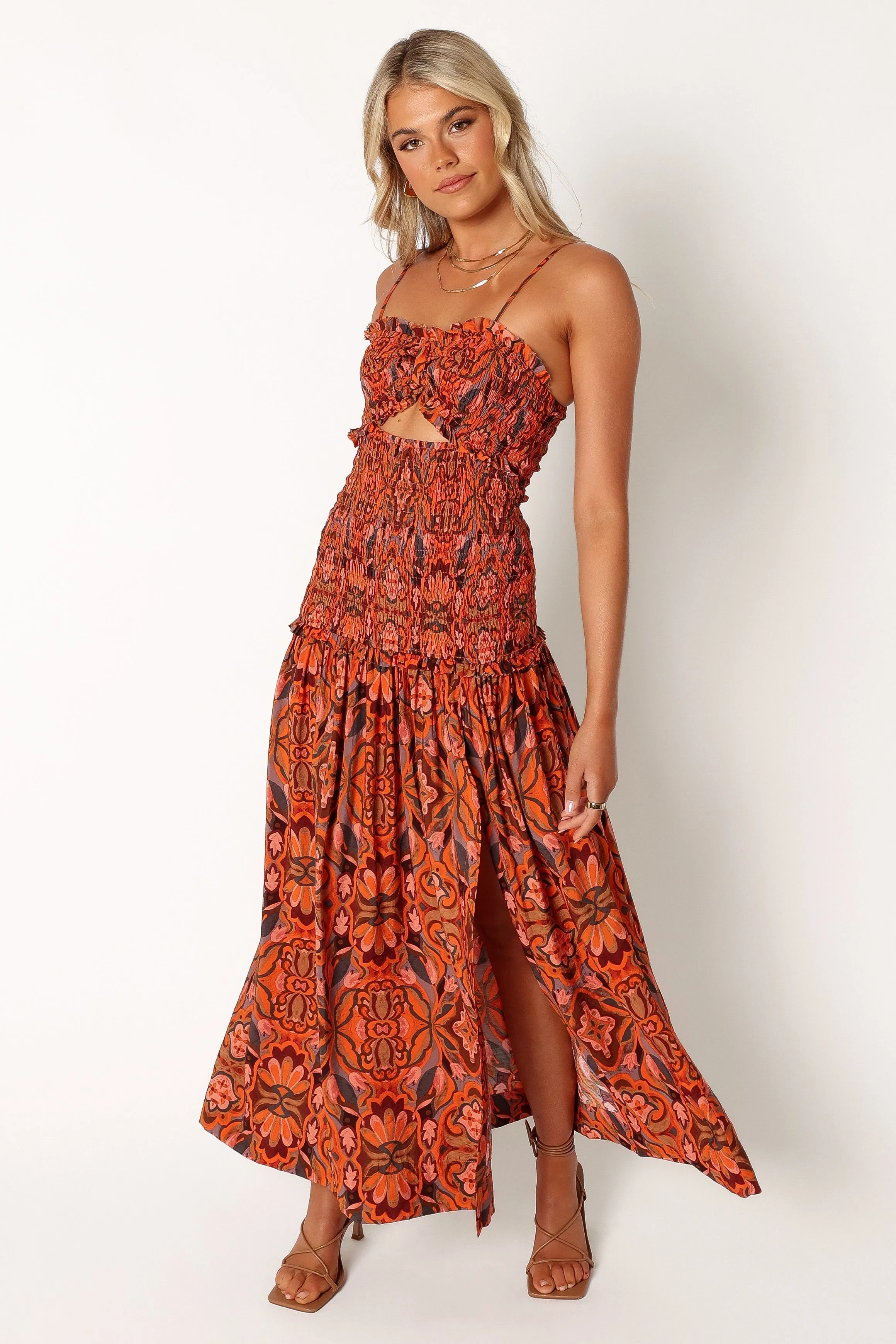 Cecil Midi Dress - Harvest Moon sold by Petal & Pup