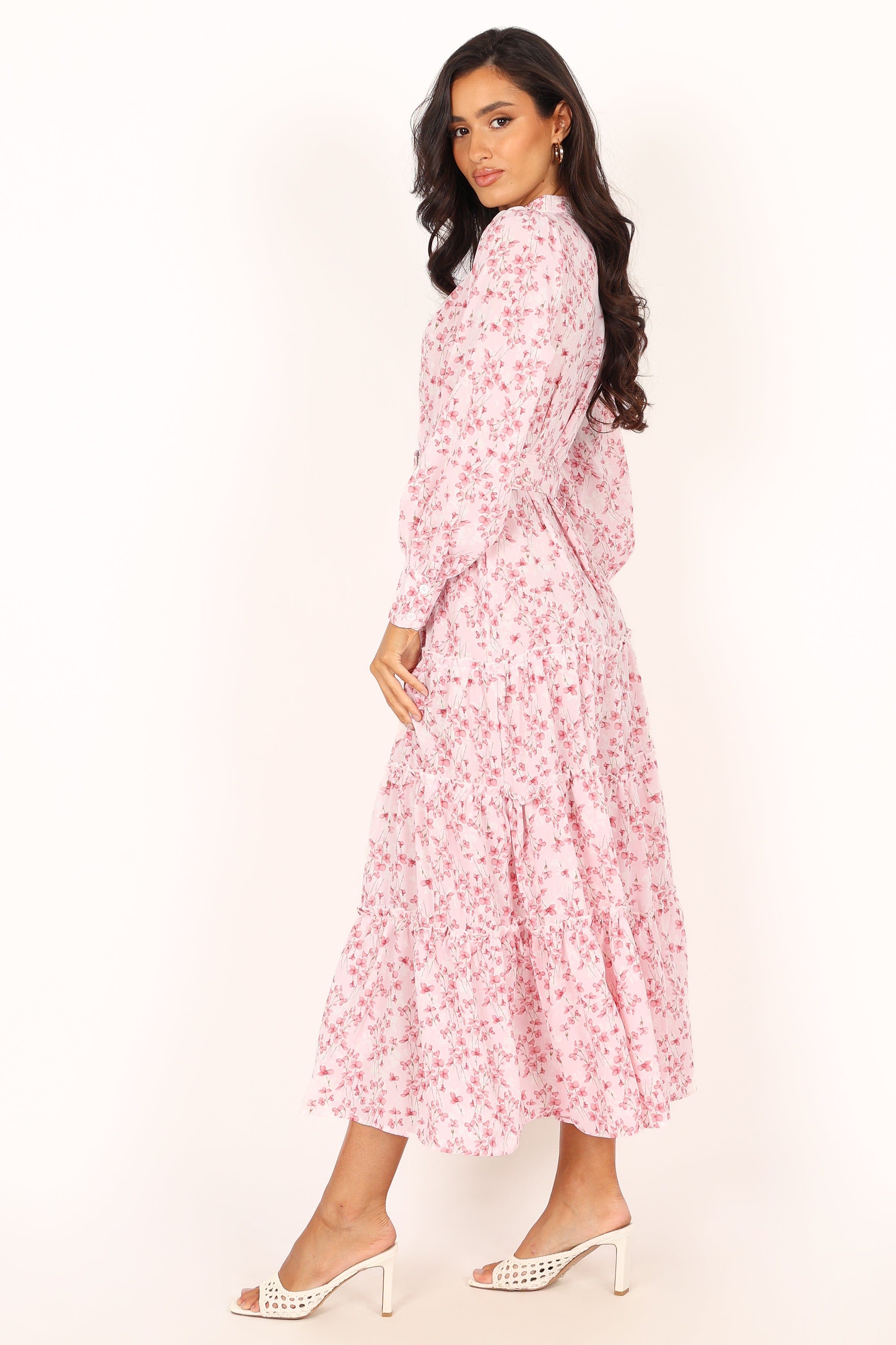 Haydee Long Sleeve Maxi Dress - Pink Floral sold by Petal & Pup product image thumbnail 2