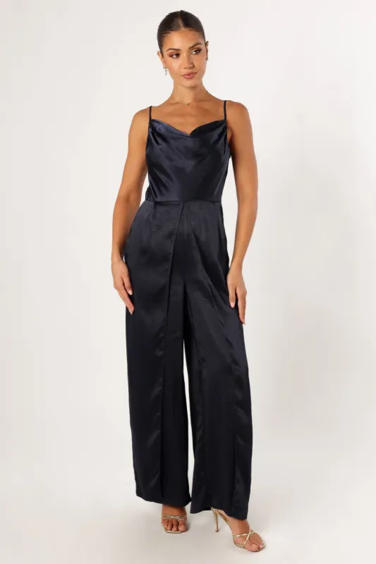 Henry Jumpsuit - Navy sold by Petal & Pup