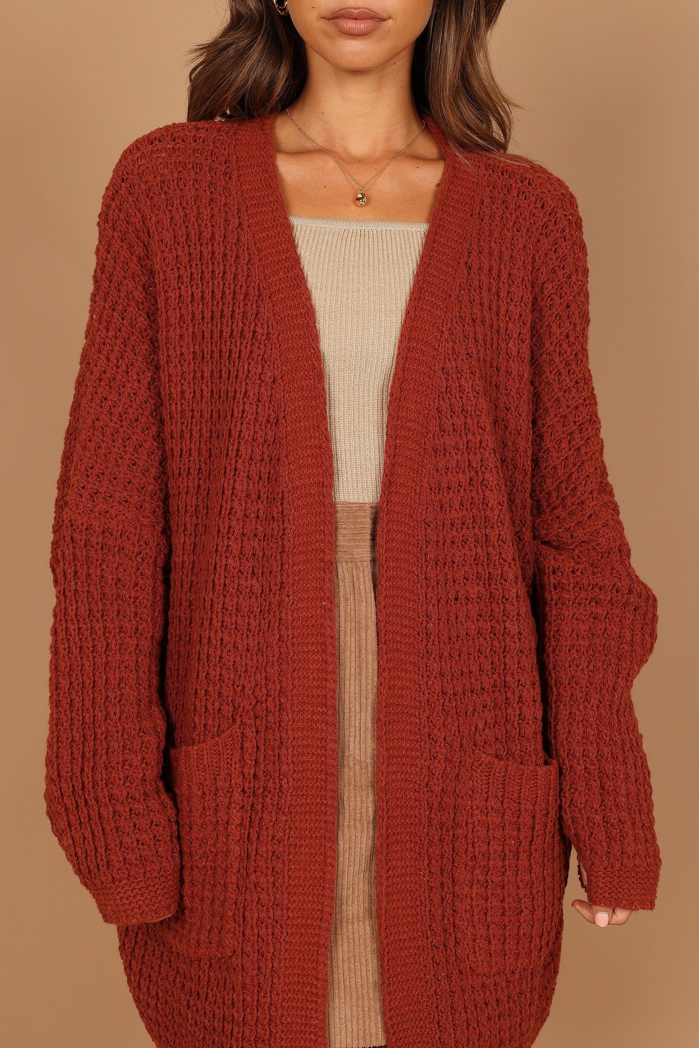 Leyonie Cardigan - Rust sold by Petal & Pup product image thumbnail 5