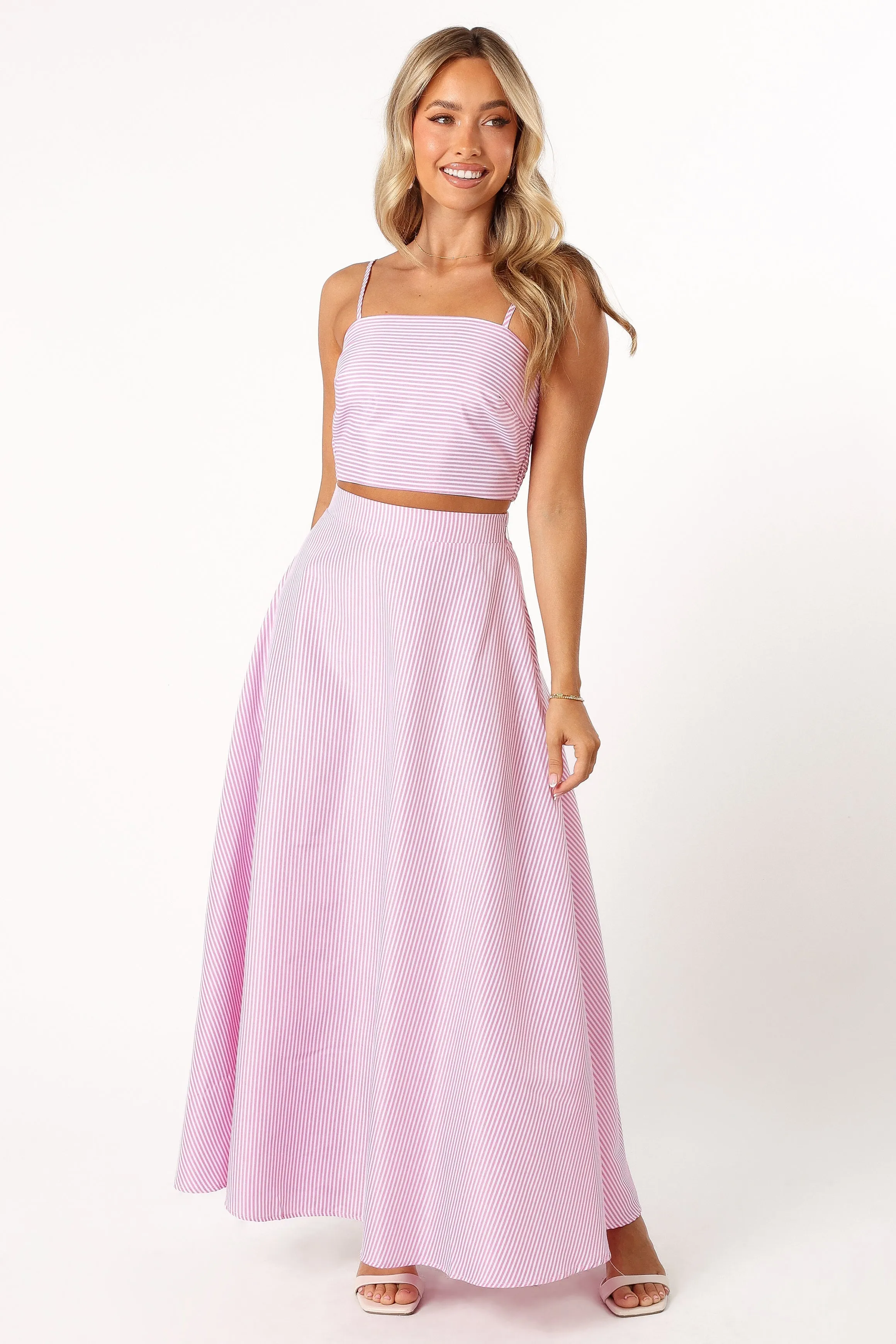 Lala Two Piece Set - Pink Stripe sold by Petal & Pup product image thumbnail 3
