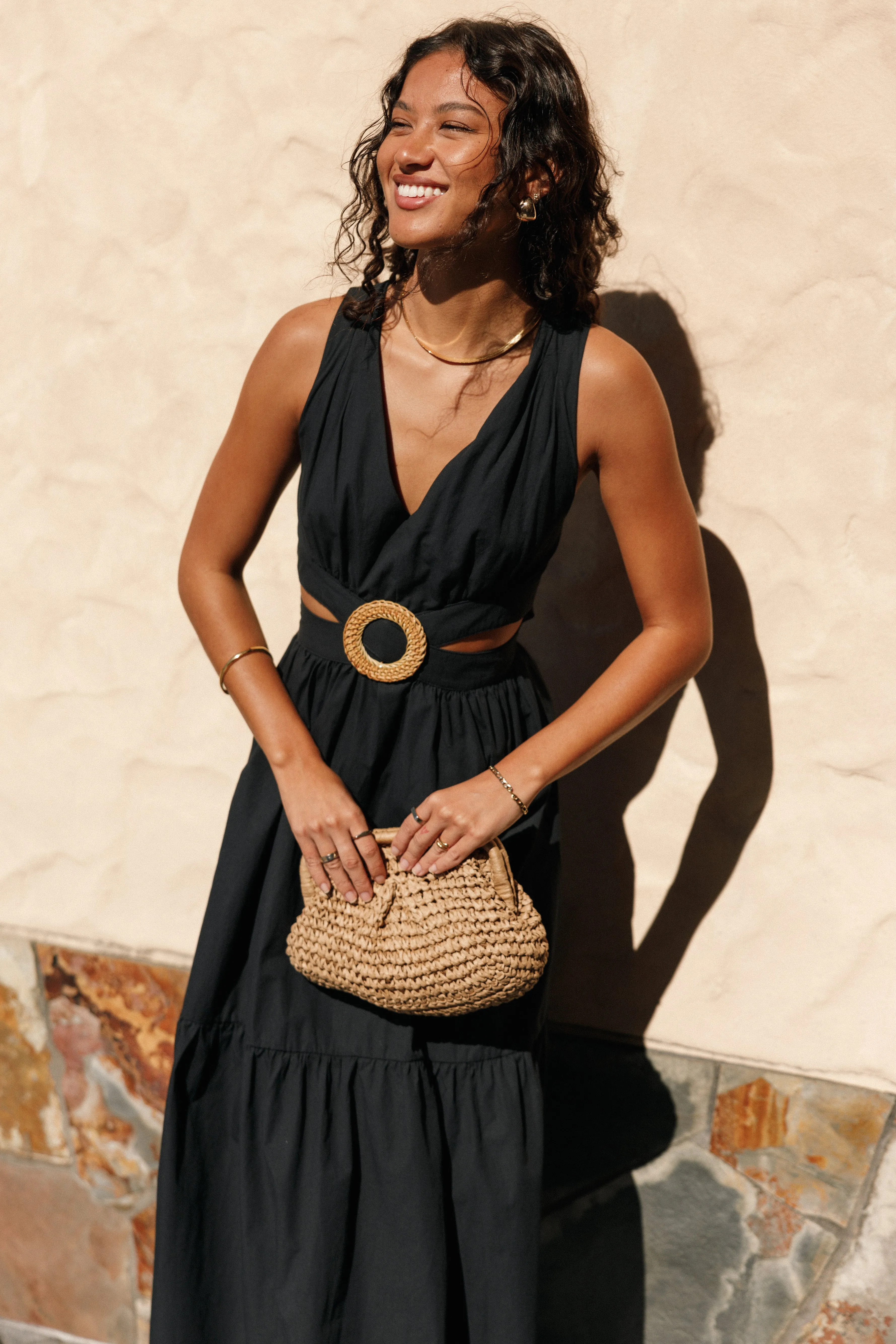 Carmella Midi Dress - Black sold by Petal & Pup product image thumbnail 2