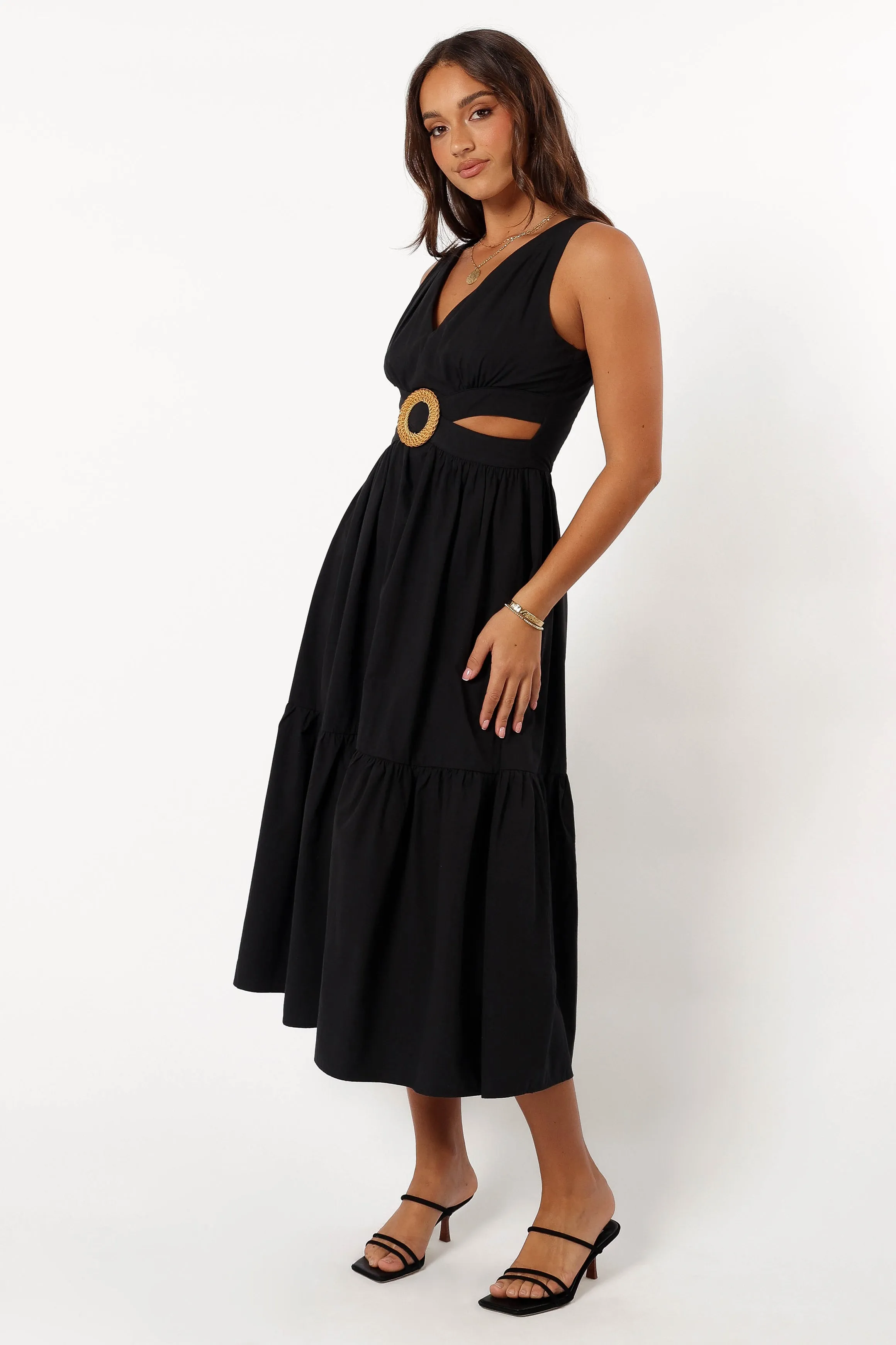 Carmella Midi Dress - Black sold by Petal & Pup product image thumbnail 5