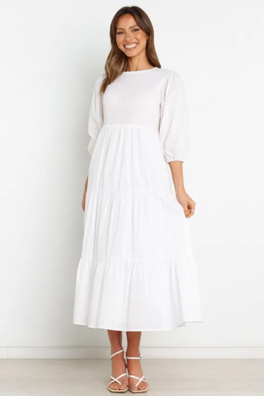 Monico Dress - White sold by Petal & Pup