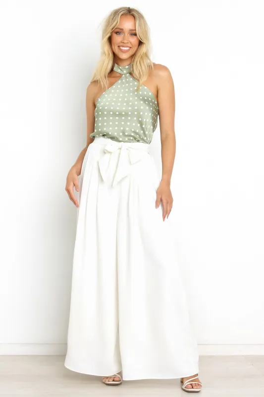 Iverson Pant - White sold by Petal & Pup