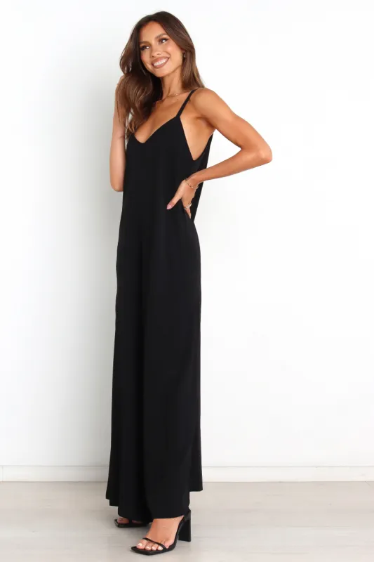 Finley Jumpsuit - Black sold by Petal & Pup