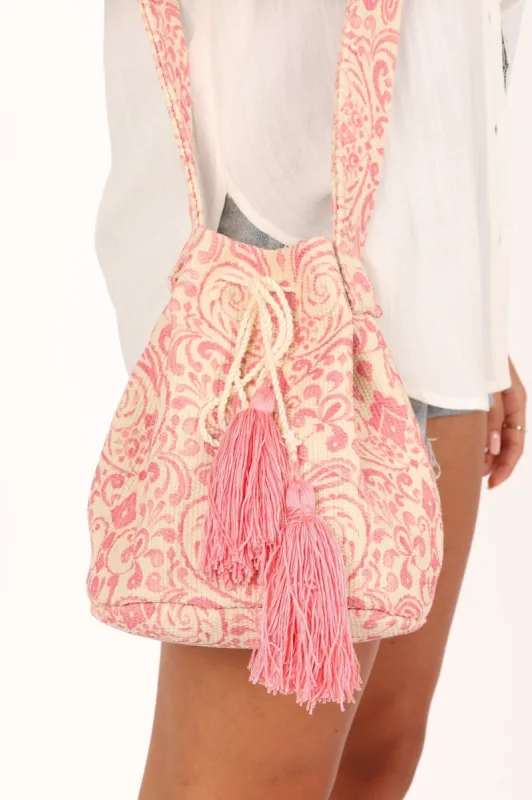 Magnolia Tassel Bag - Pink sold by Petal & Pup