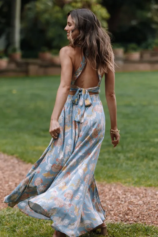 Newell Dress - Blue sold by Petal & Pup