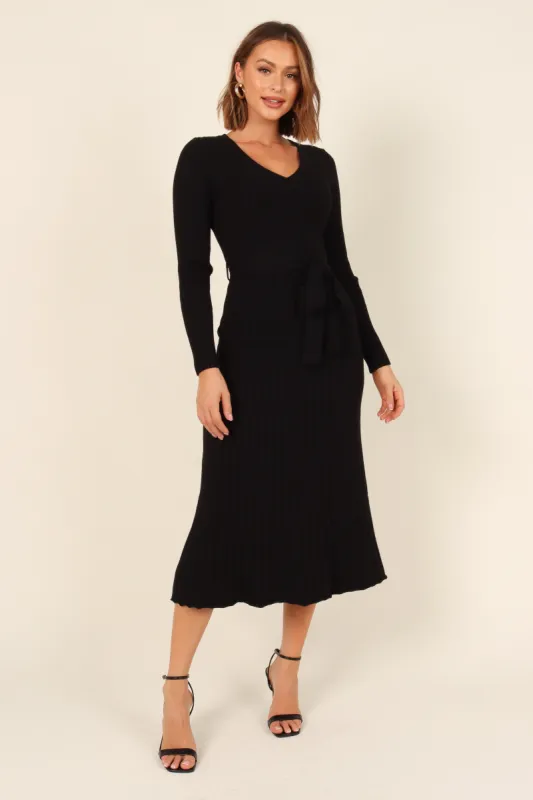 Reigan Dress - Black sold by Petal & Pup