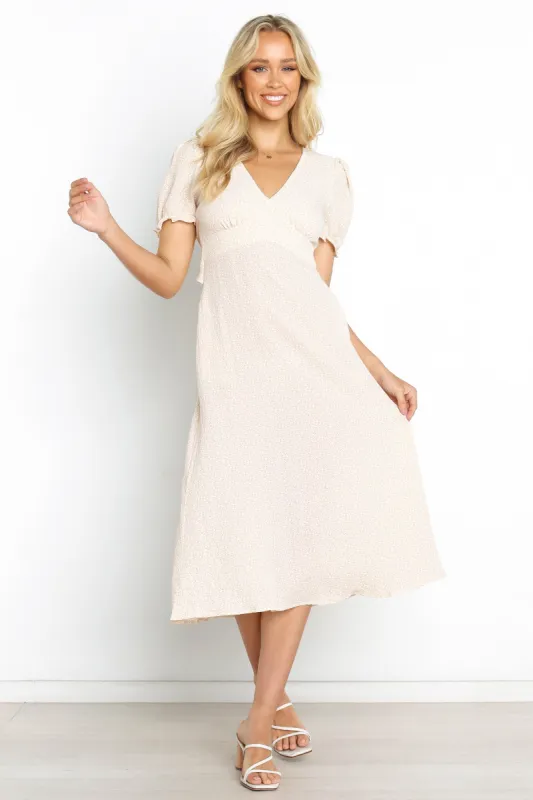 Melodia Dress - Beige sold by Petal & Pup