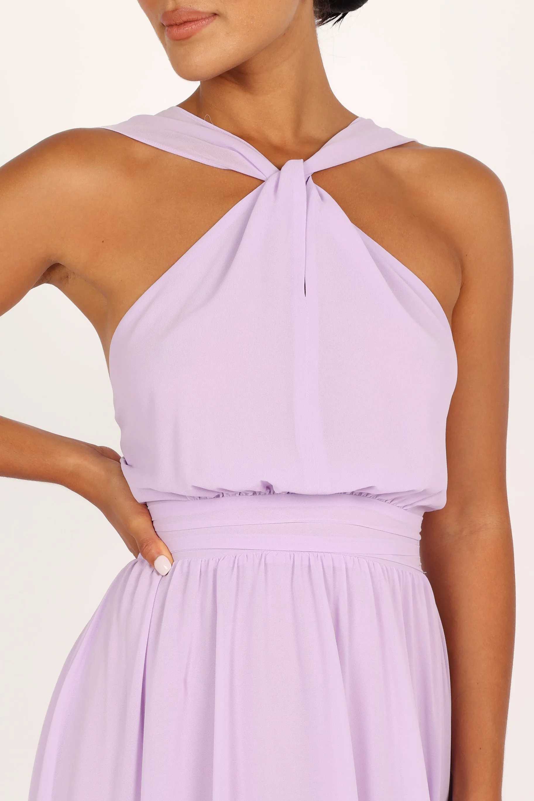 Blossom Halterneck Maxi Dress - Lavender sold by Petal & Pup product image thumbnail 4