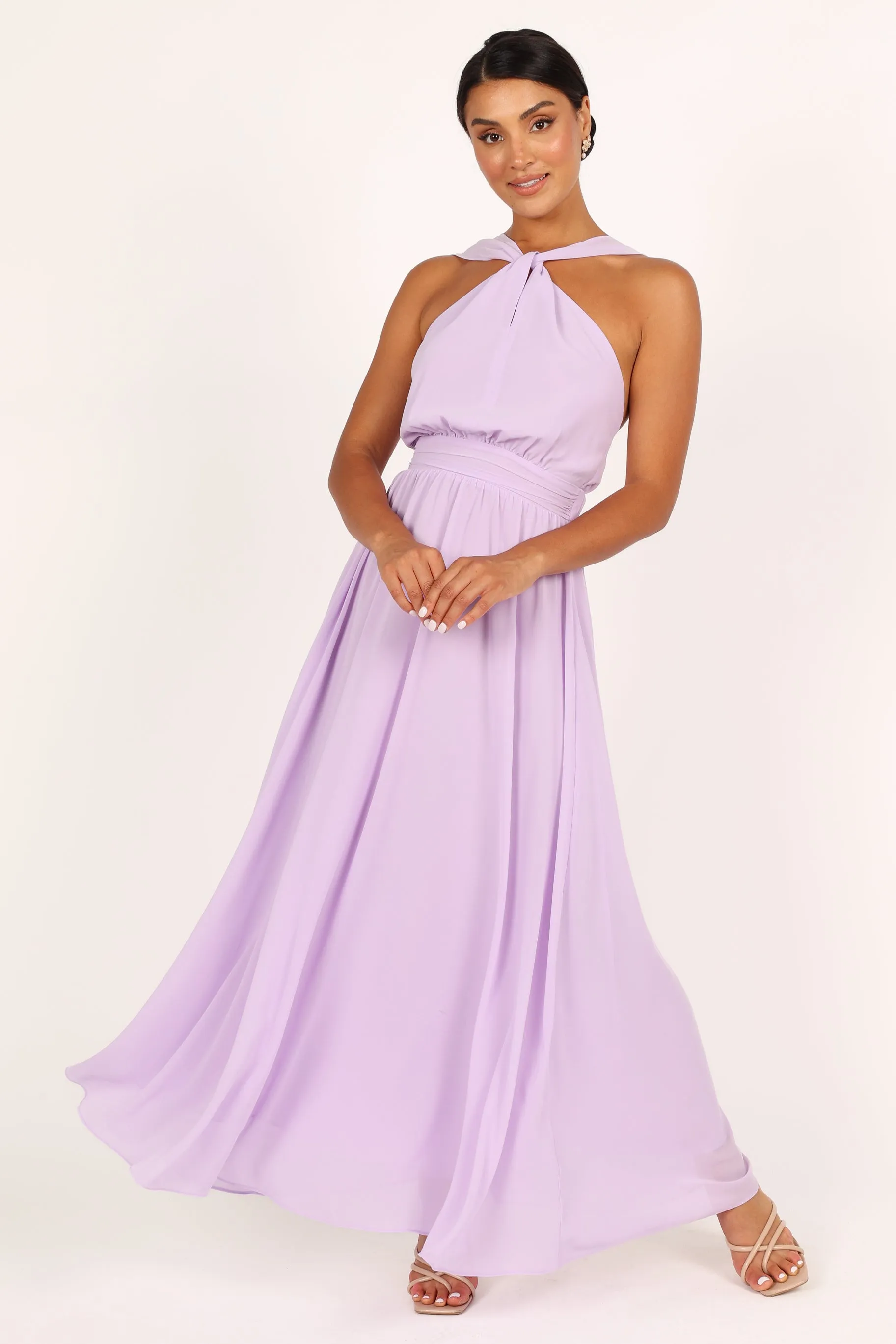 Blossom Halterneck Maxi Dress - Lavender sold by Petal & Pup product image thumbnail 3