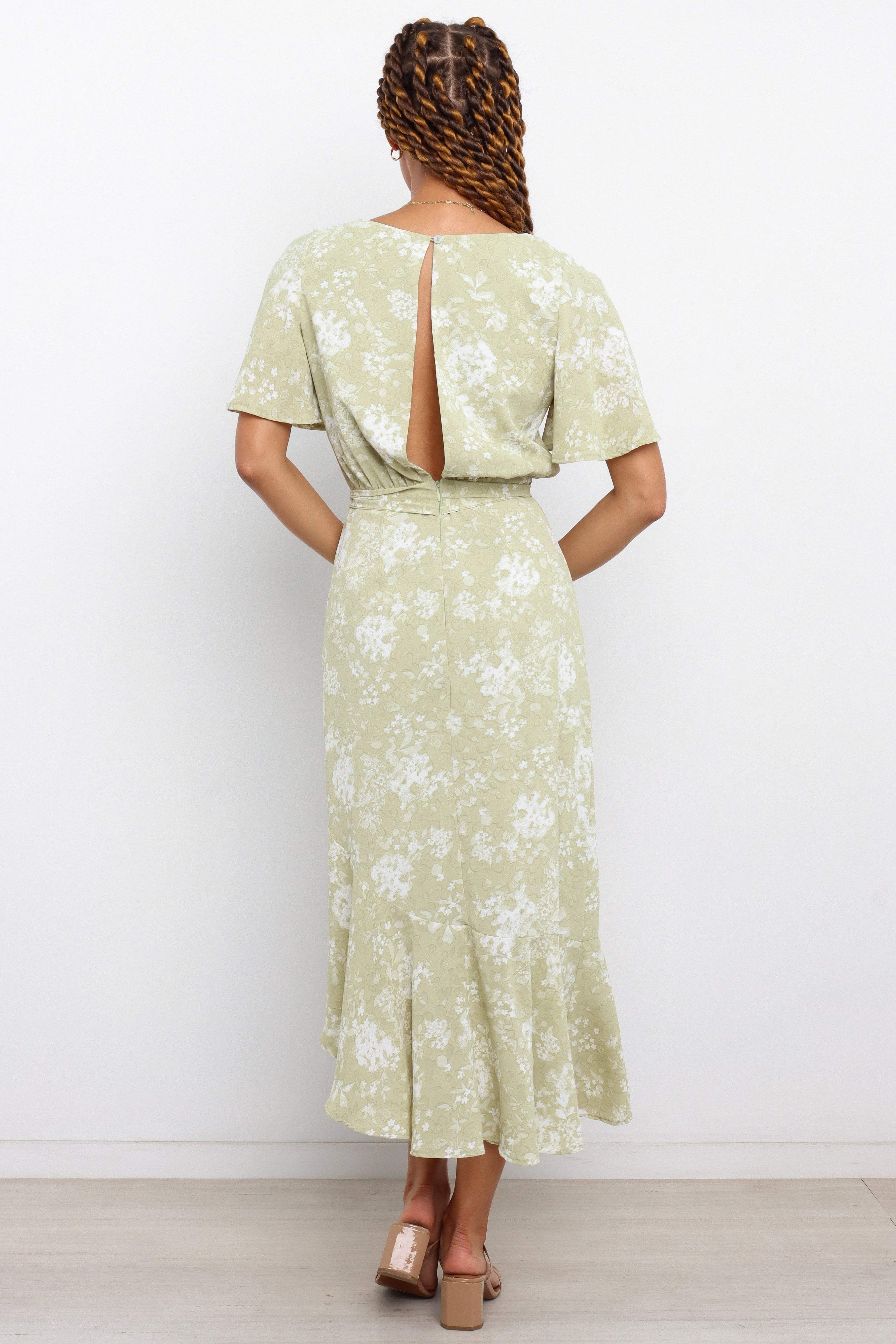 Alondra Dress - Green sold by Petal & Pup product image thumbnail 3