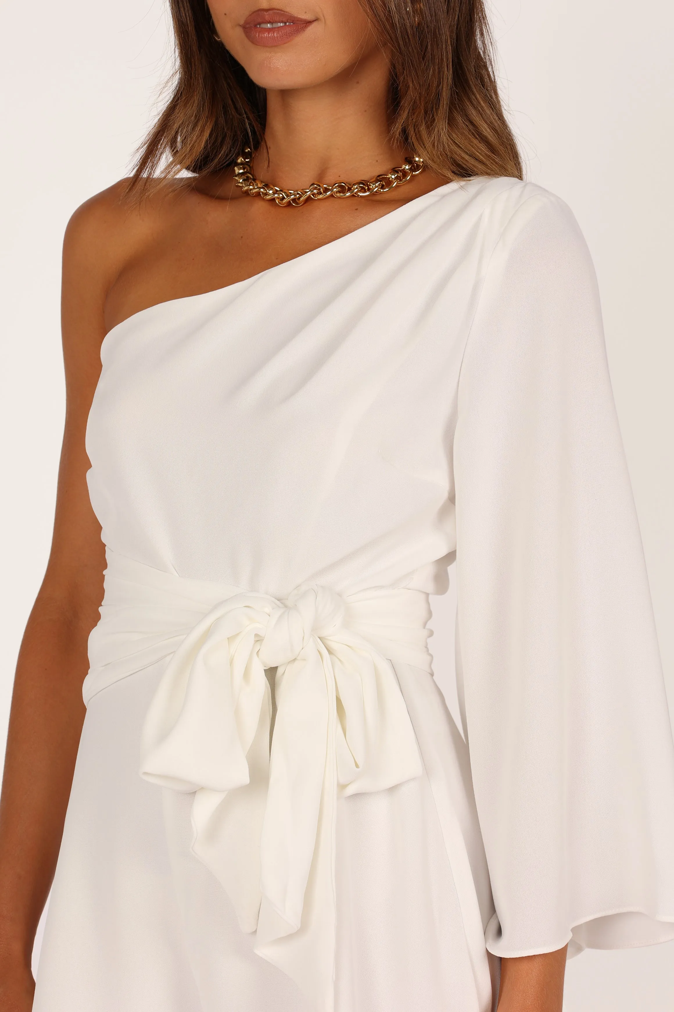 Tien One Sleeve Romper - White sold by Petal & Pup product image thumbnail 2