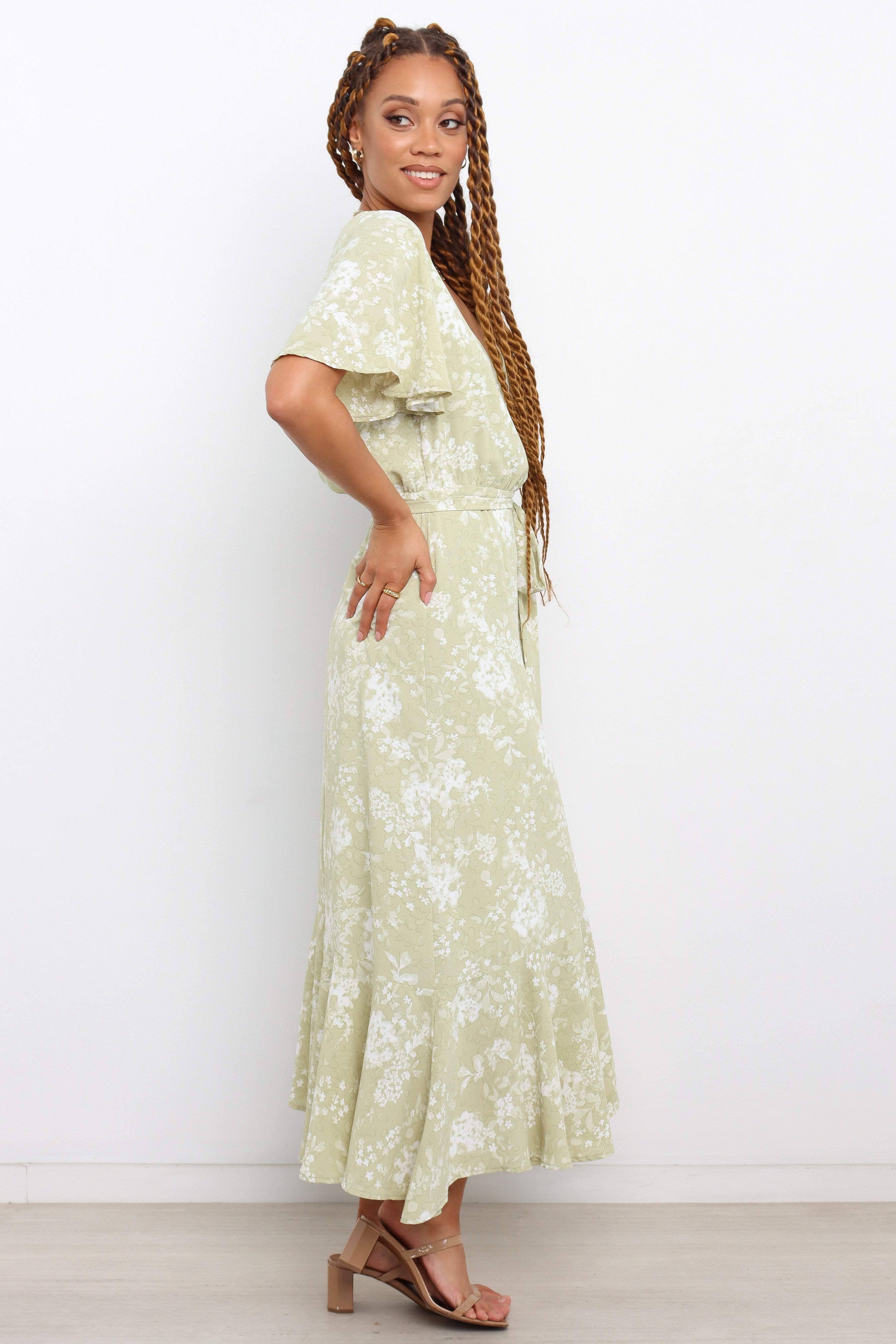 Alondra Dress - Green sold by Petal & Pup product image thumbnail 2