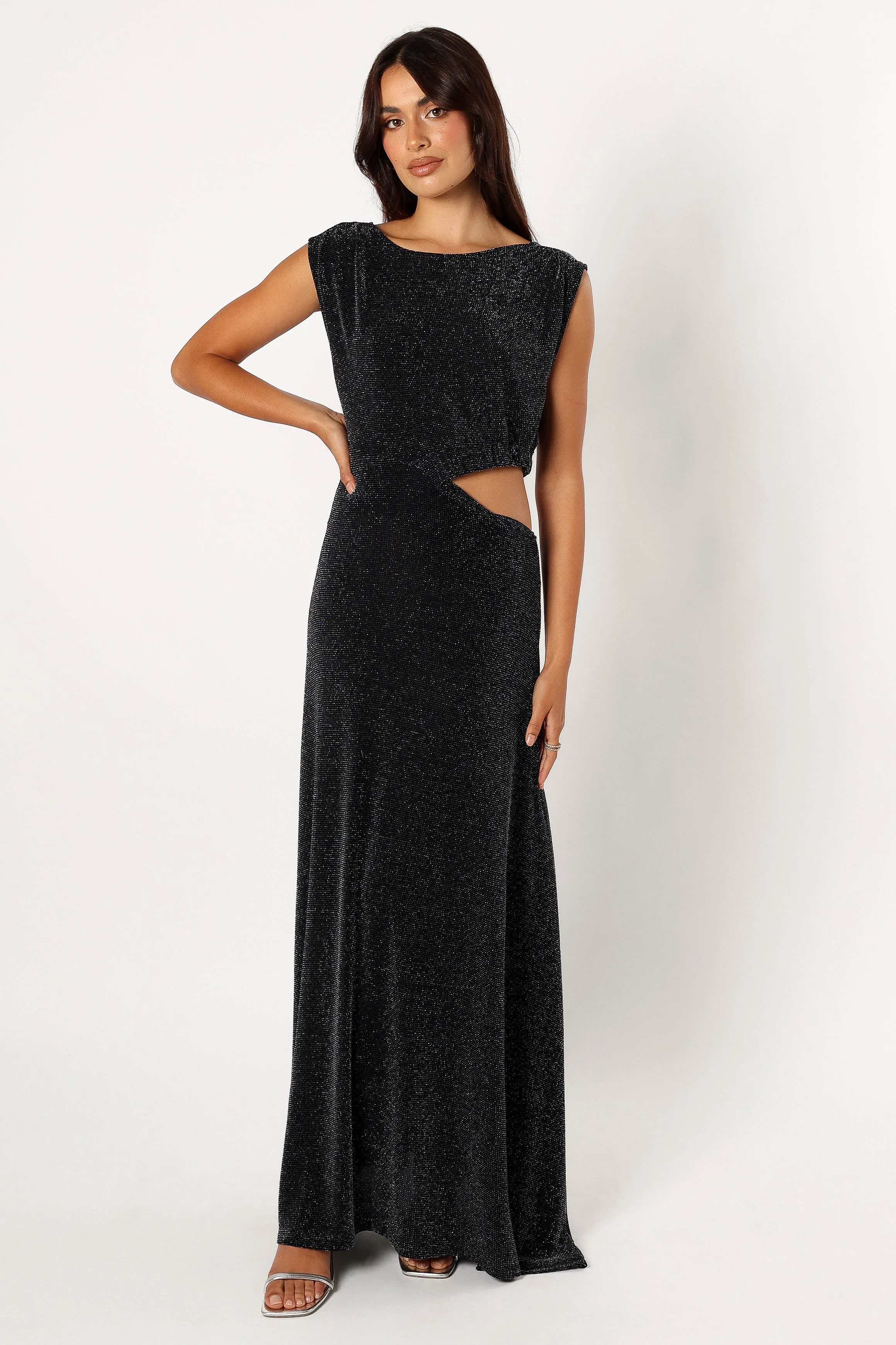 Nolah Maxi Dress - Black Sparkle sold by Petal & Pup product image thumbnail 3