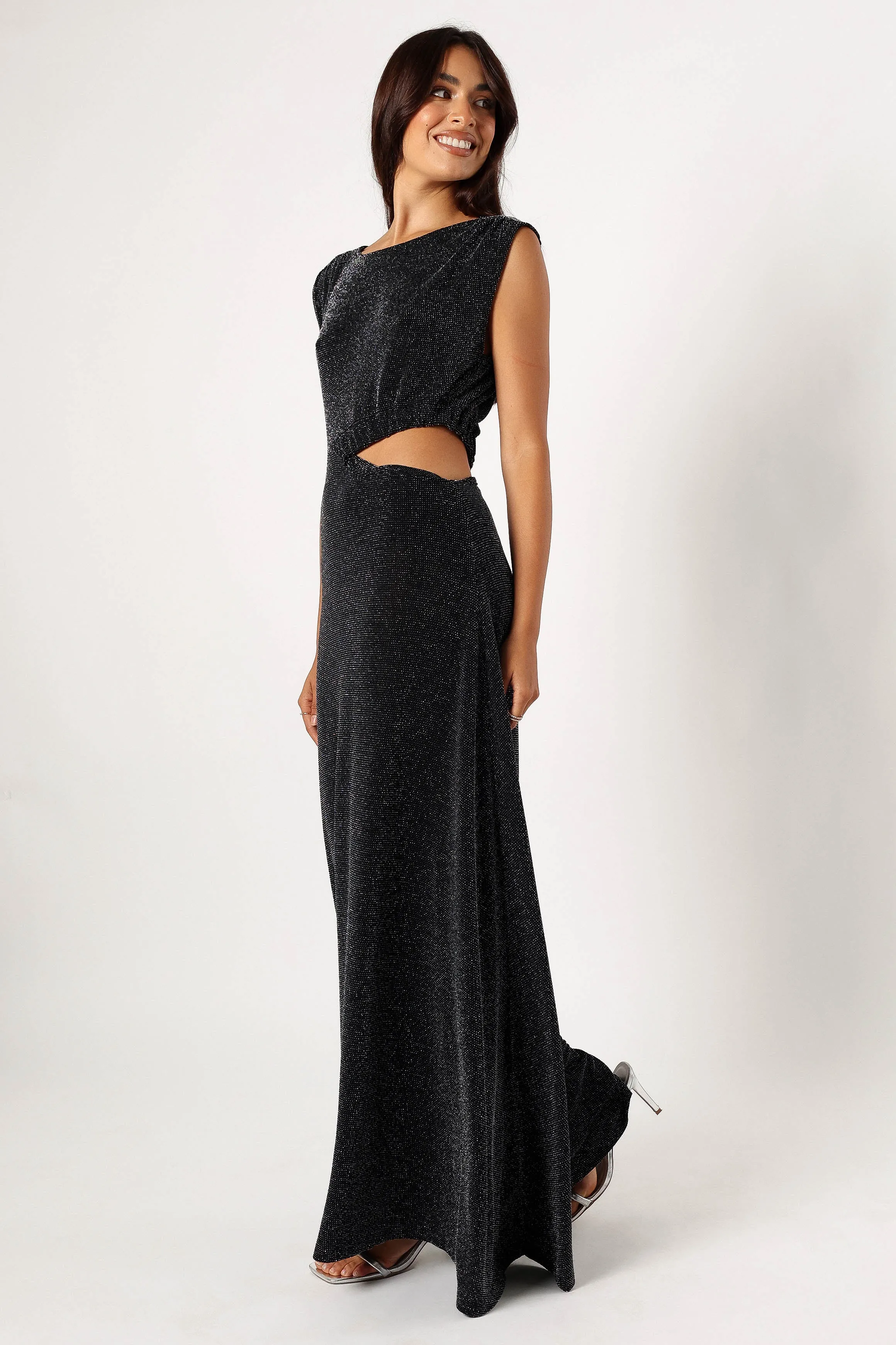 Nolah Maxi Dress - Black Sparkle sold by Petal & Pup