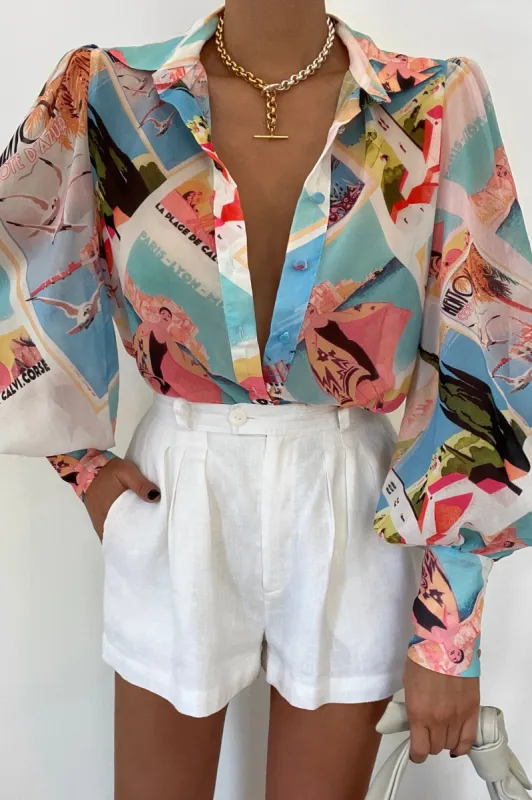 Fleetwood Shirt - Vacay Print sold by Petal & Pup