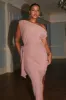 Santiago Off Shoulder Midi Dress - Dusty Rose sold by Petal & Pup