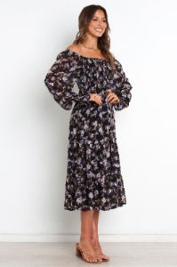 Keilani Dress - Black sold by Petal & Pup