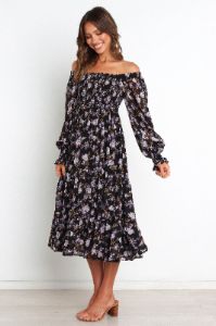 Keilani Dress - Black sold by Petal & Pup