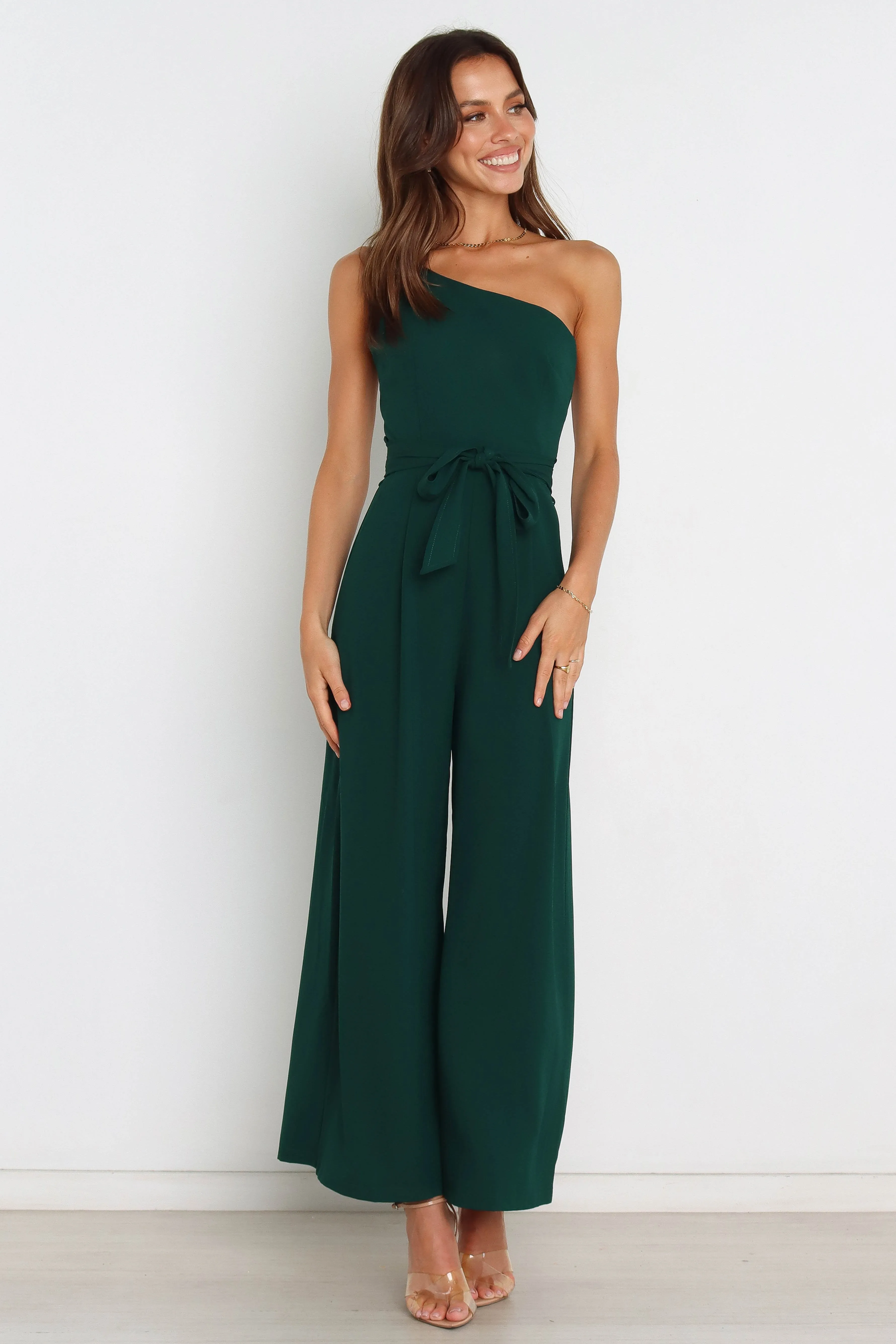 Leyton Jumpsuit - Emerald sold by Petal & Pup