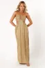 Beyz Midi Dress - Gold sold by Petal & Pup