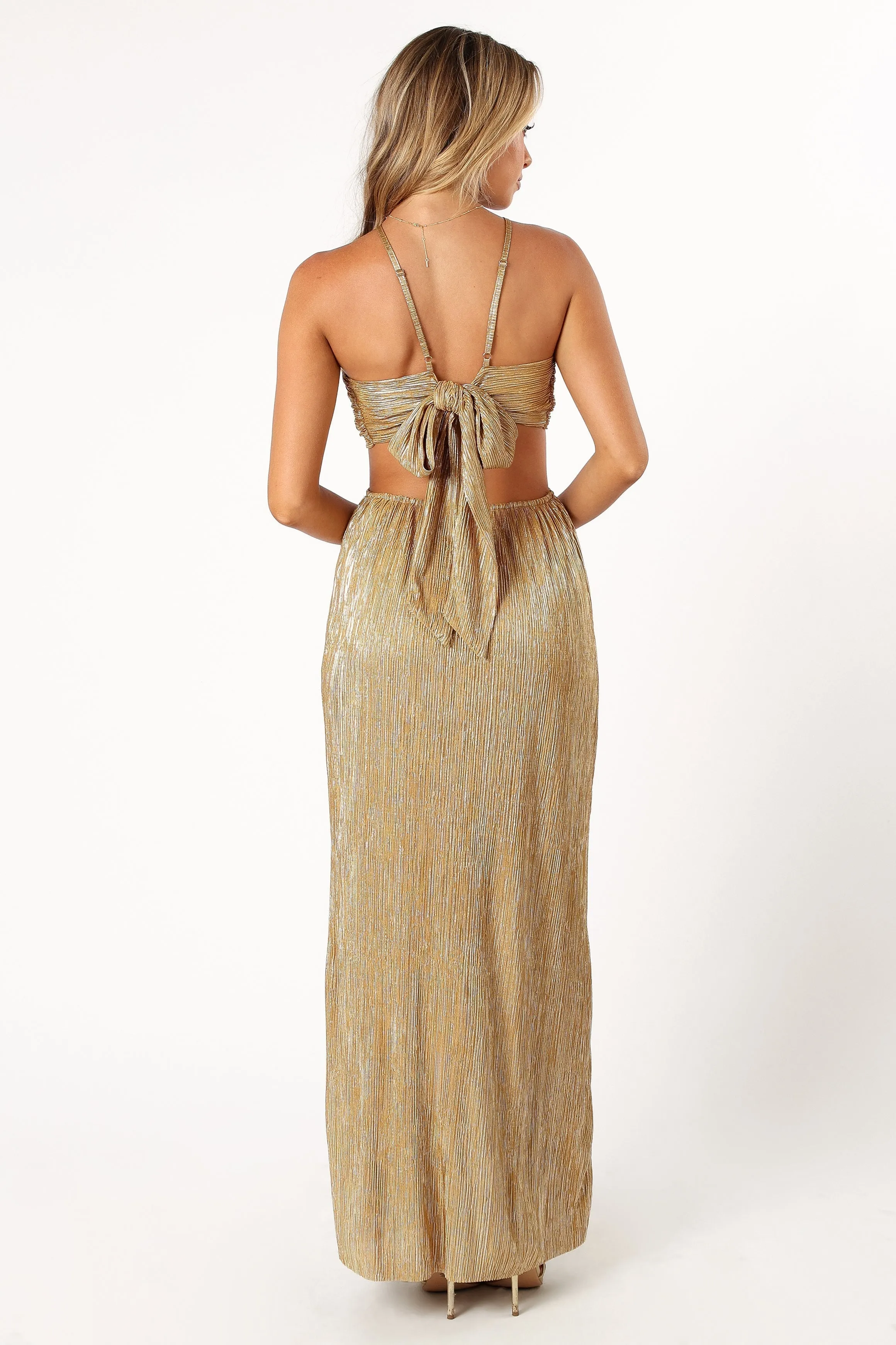 Beyz Midi Dress - Gold sold by Petal & Pup product image thumbnail 3