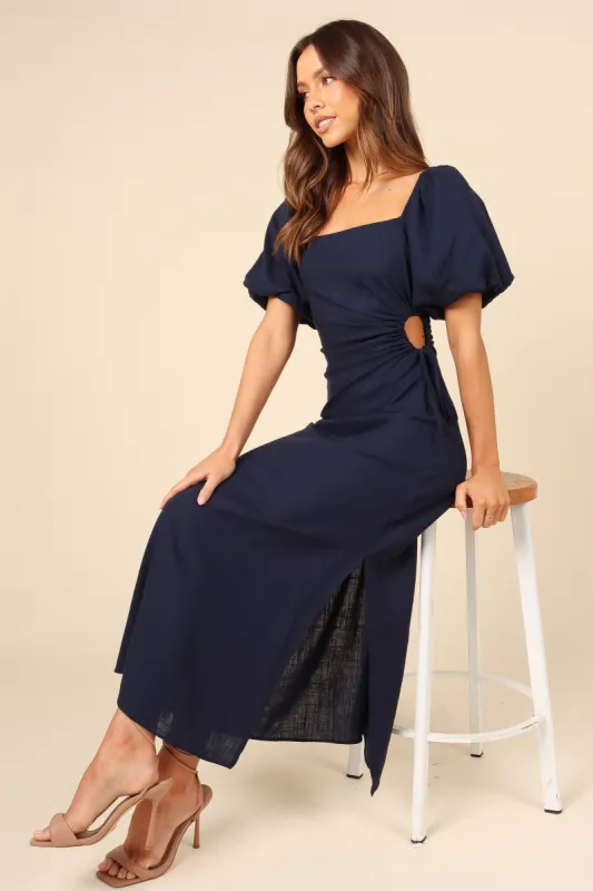 Chloe Cut Out Dress - Navy sold by Petal & Pup