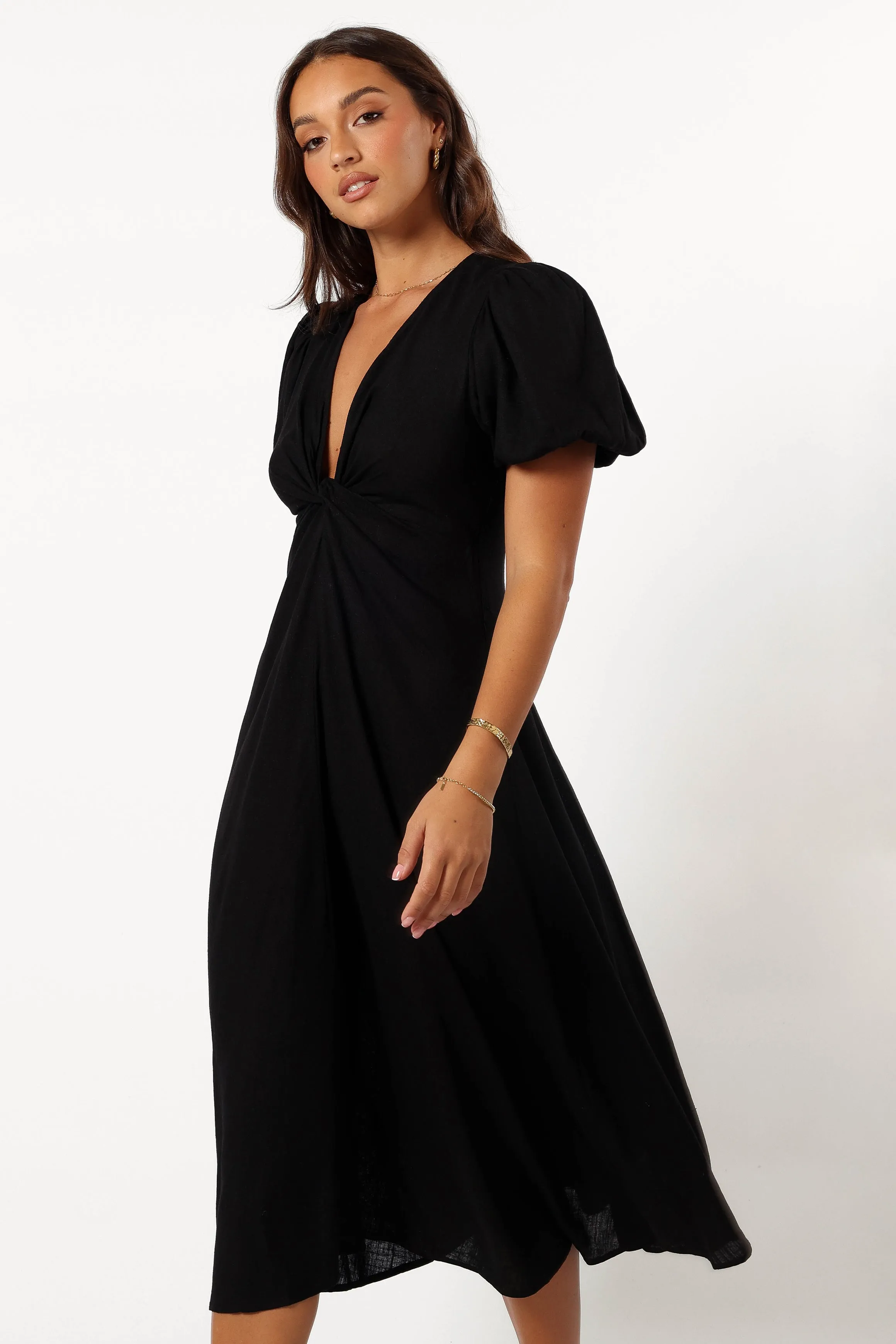Matilda Maxi Dress - Black sold by Petal & Pup